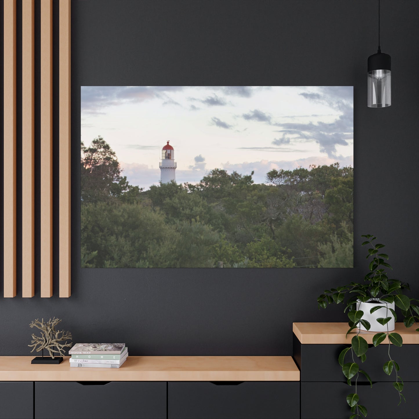 Cape Schank Lighthouse on a Winter Morning 6279 - Thick Matte Canvas Print