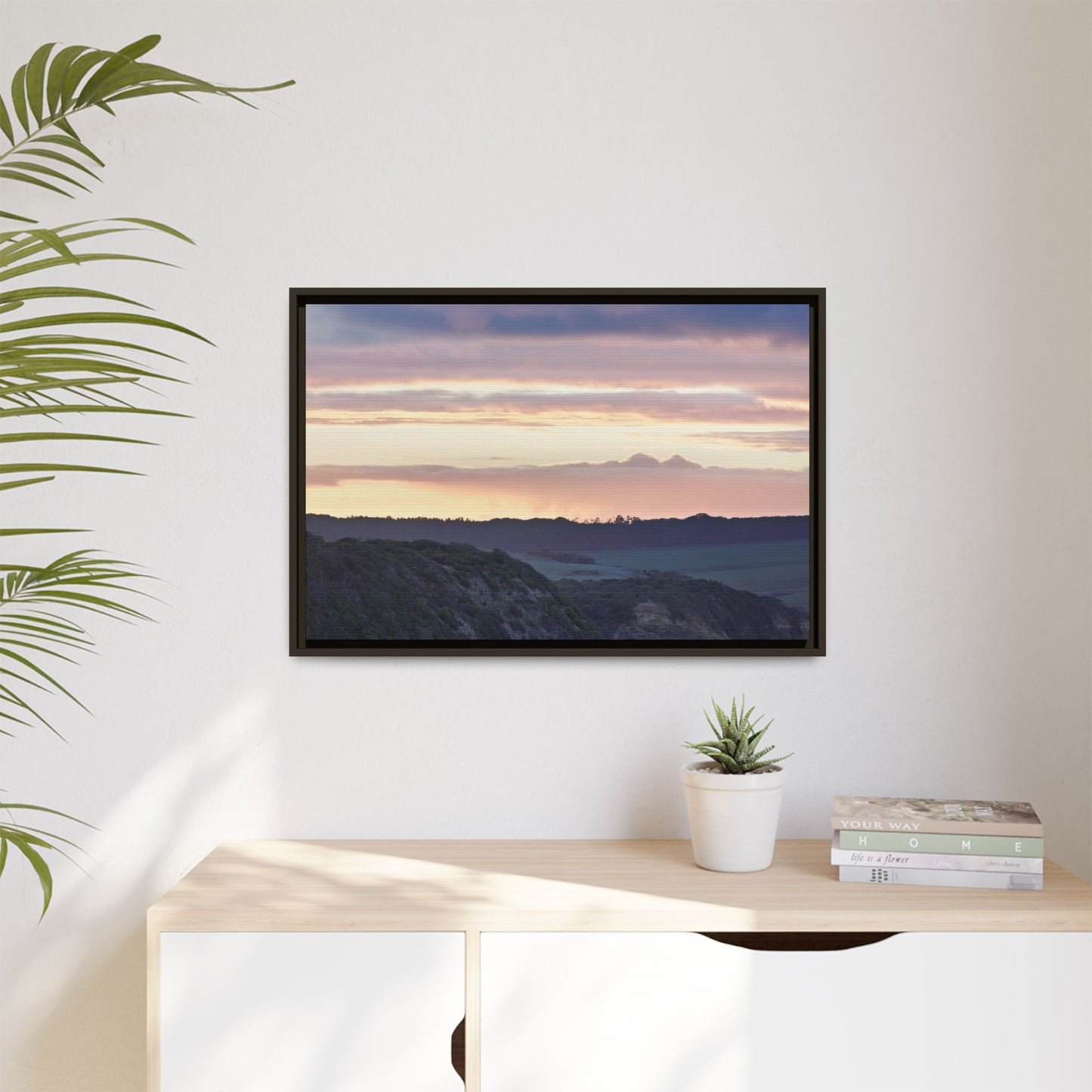 Winter Sunrise on the Mornington Peninsula 6239 - Thick Matte Canvas Print, Framed
