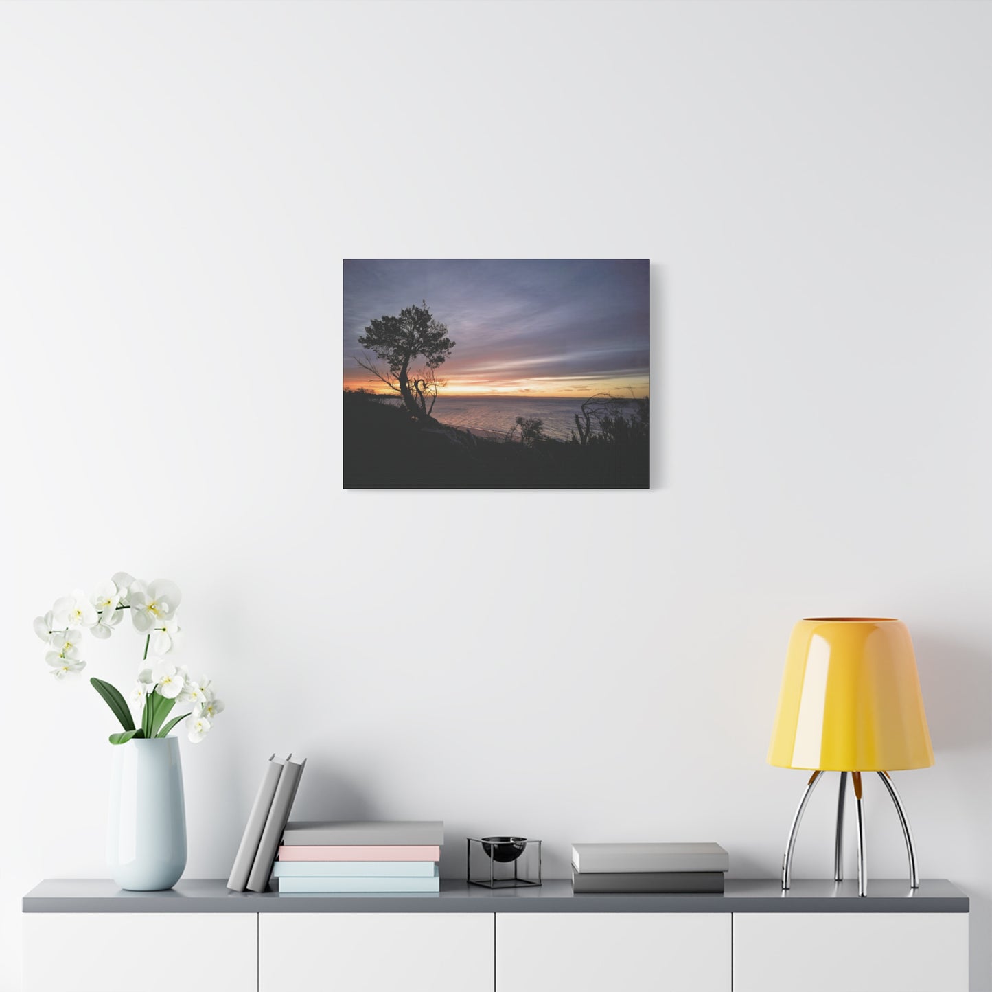A Tranquil Evening: The Sunset Over Cowes - Thick Matte Canvas Print