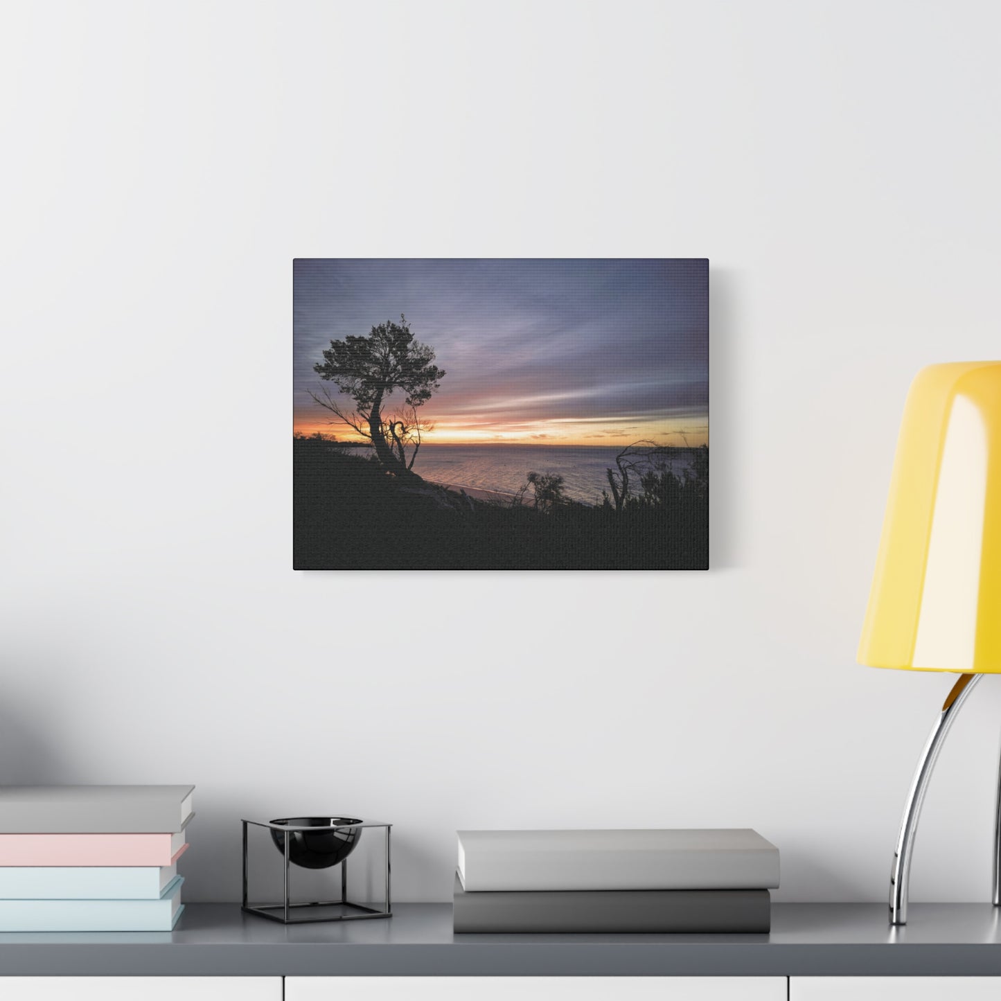 A Tranquil Evening: The Sunset Over Cowes - Thick Matte Canvas Print