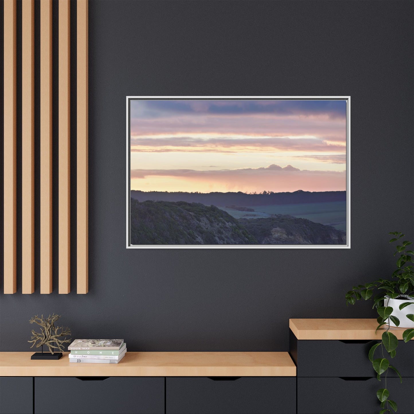 Winter Sunrise on the Mornington Peninsula 6239 - Thick Matte Canvas Print, Framed