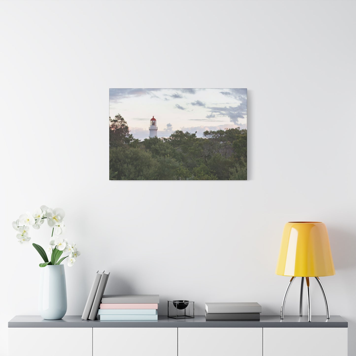 Cape Schank Lighthouse on a Winter Morning 6279 - Thick Matte Canvas Print