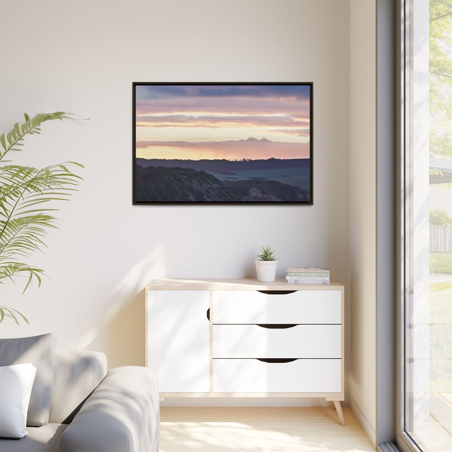 Winter Sunrise on the Mornington Peninsula 6239 - Thick Matte Canvas Print, Framed