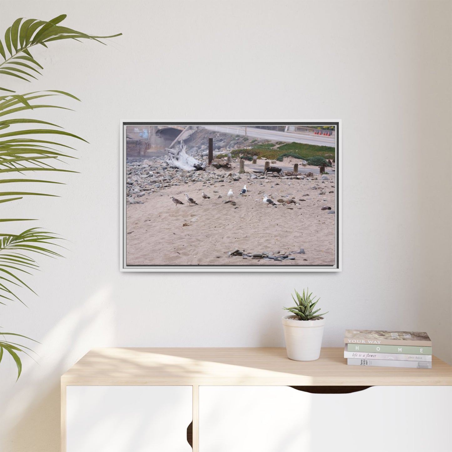 California Shoreline Escape 4275 - Thick Matte Canvas Print, Framed