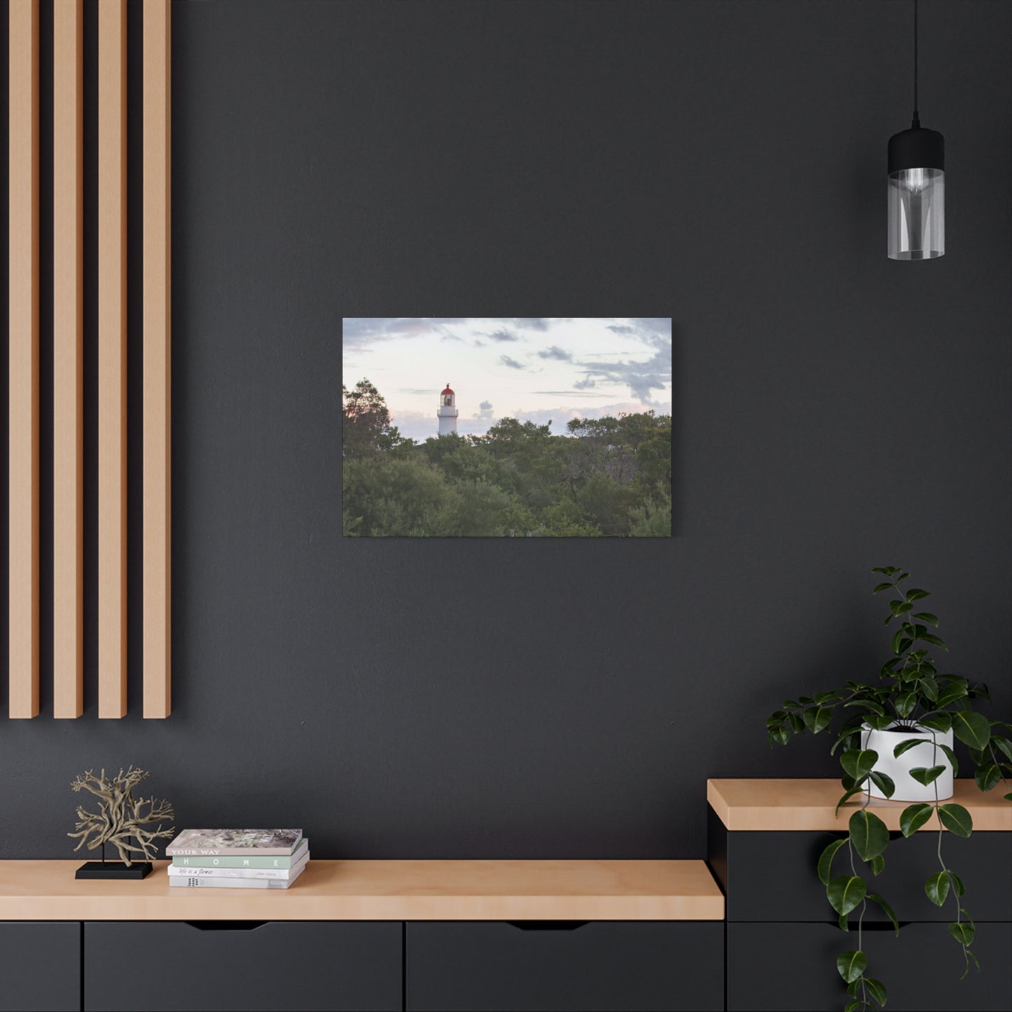 Cape Schank Lighthouse on a Winter Morning 6279 - Thick Matte Canvas Print