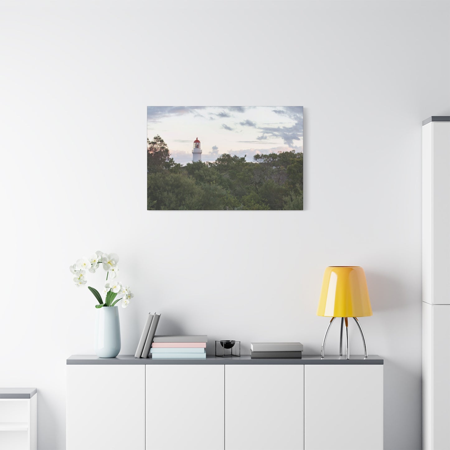 Cape Schank Lighthouse on a Winter Morning 6279 - Thick Matte Canvas Print