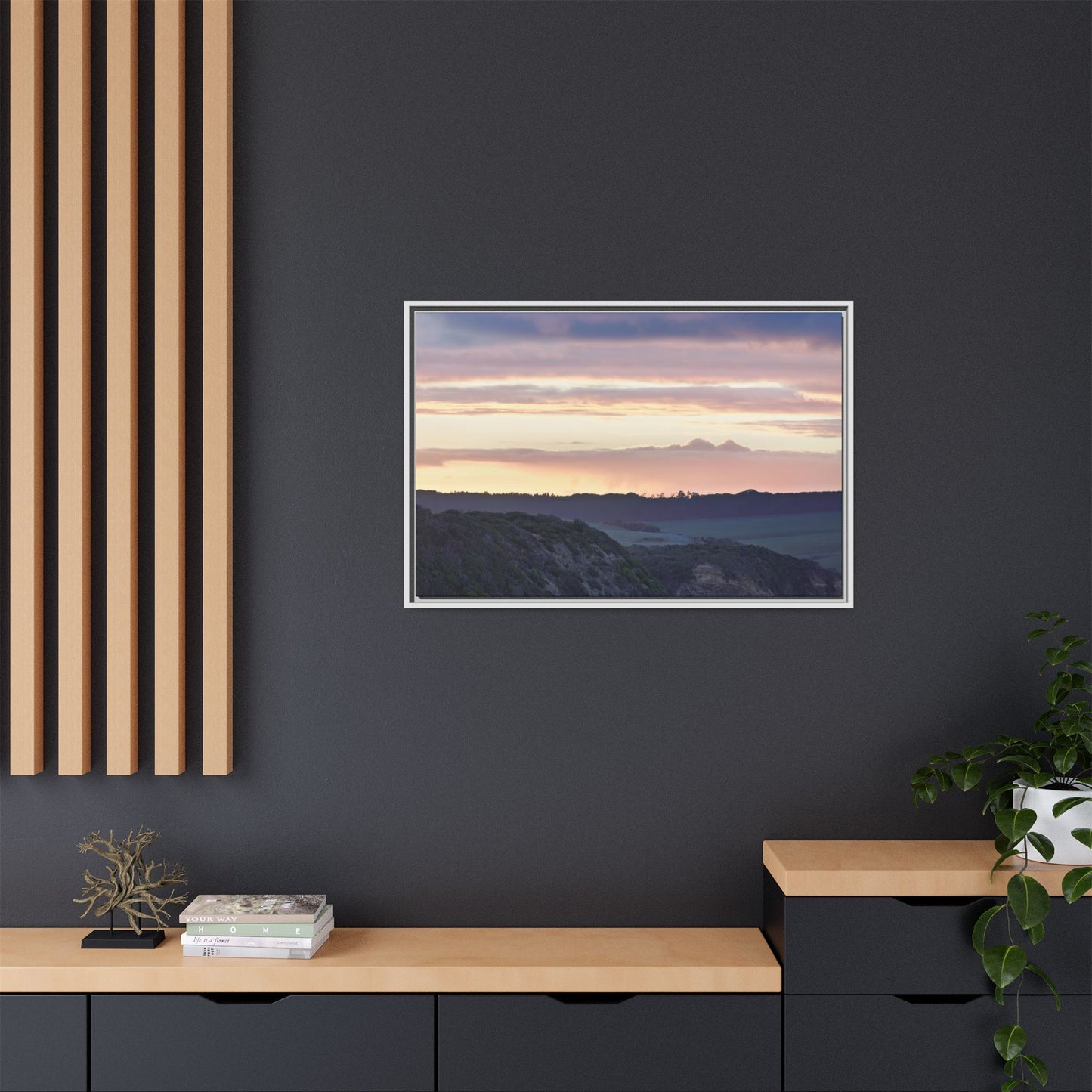 Winter Sunrise on the Mornington Peninsula 6239 - Thick Matte Canvas Print, Framed