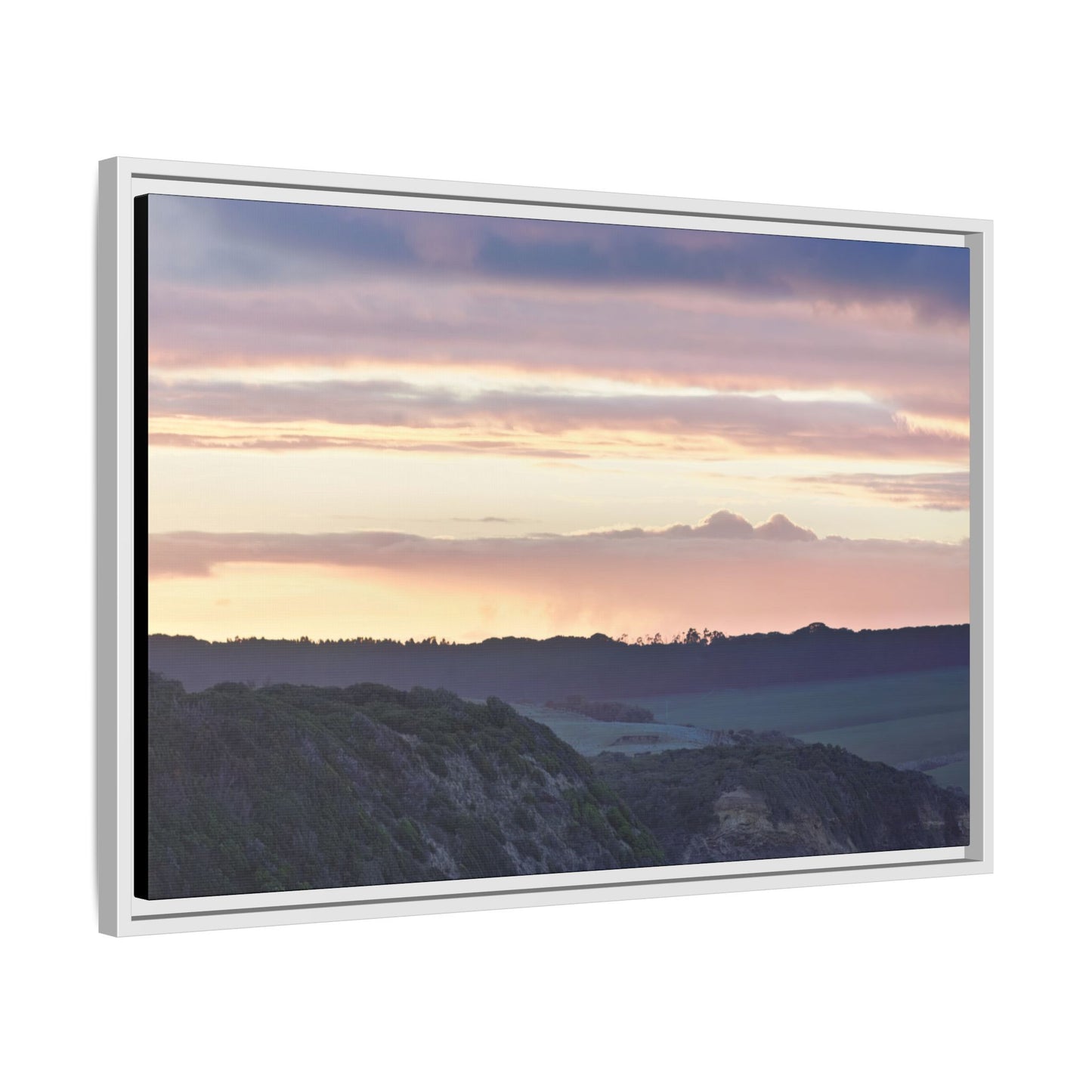 Winter Sunrise on the Mornington Peninsula 6239 - Thick Matte Canvas Print, Framed