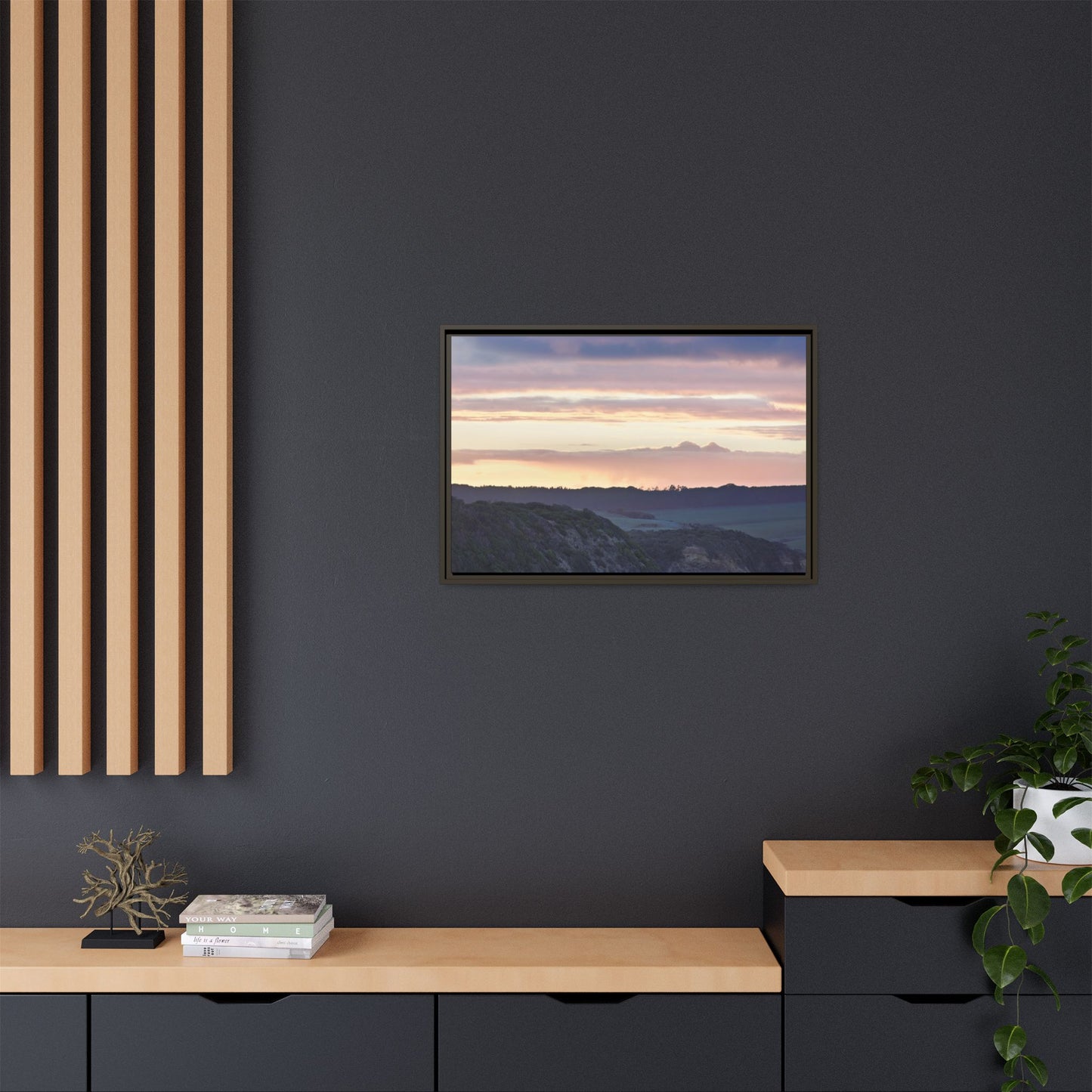 Winter Sunrise on the Mornington Peninsula 6239 - Thick Matte Canvas Print, Framed