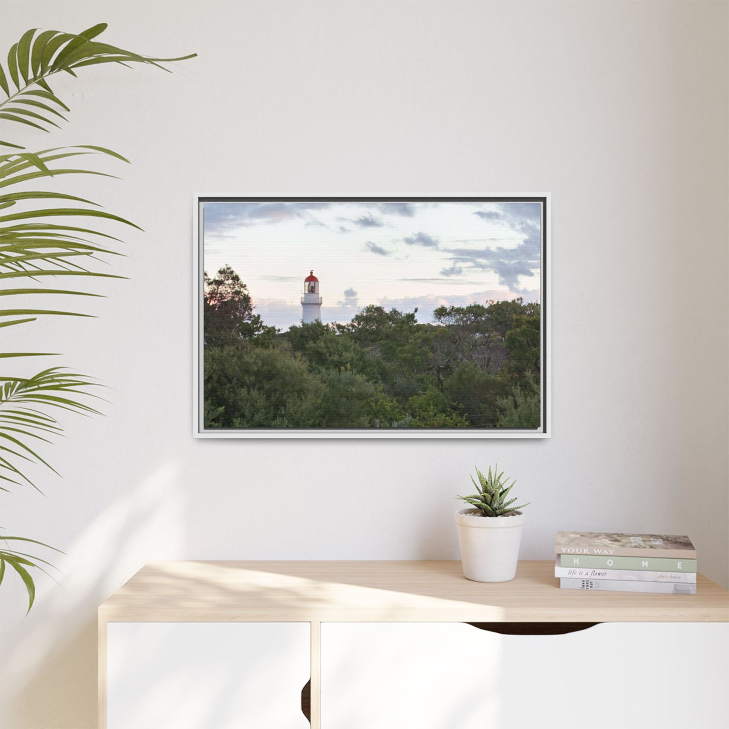 Cape Schank Lighthouse on a Winter Morning 6279 - Thick Matte Canvas Print, Framed