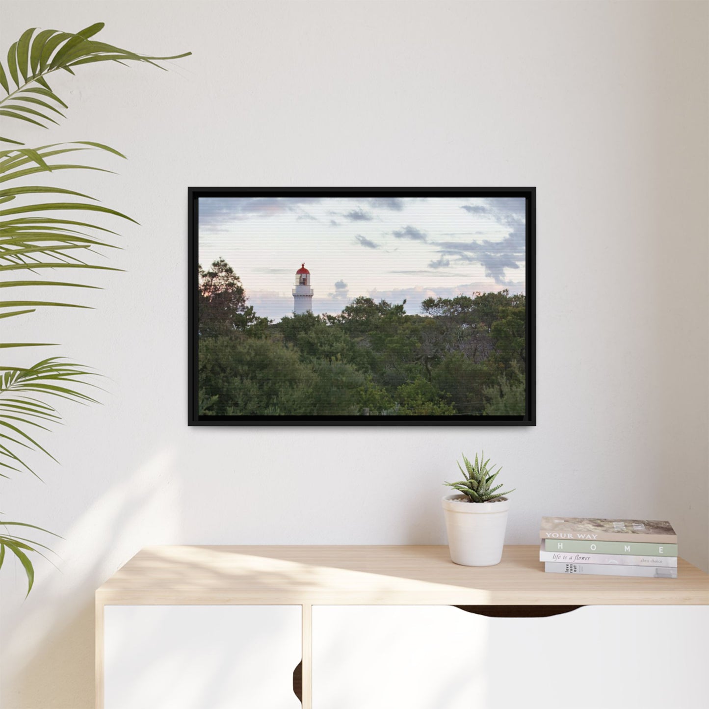 Cape Schank Lighthouse on a Winter Morning 6279 - Thick Matte Canvas Print, Framed