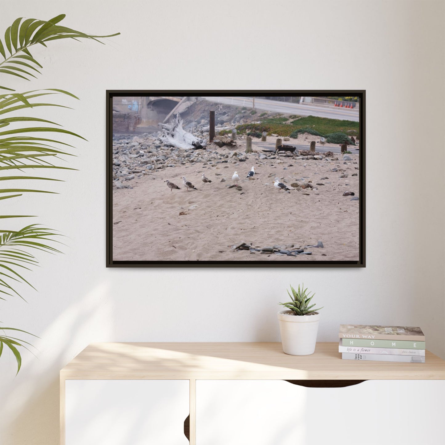 California Shoreline Escape 4275 - Thick Matte Canvas Print, Framed
