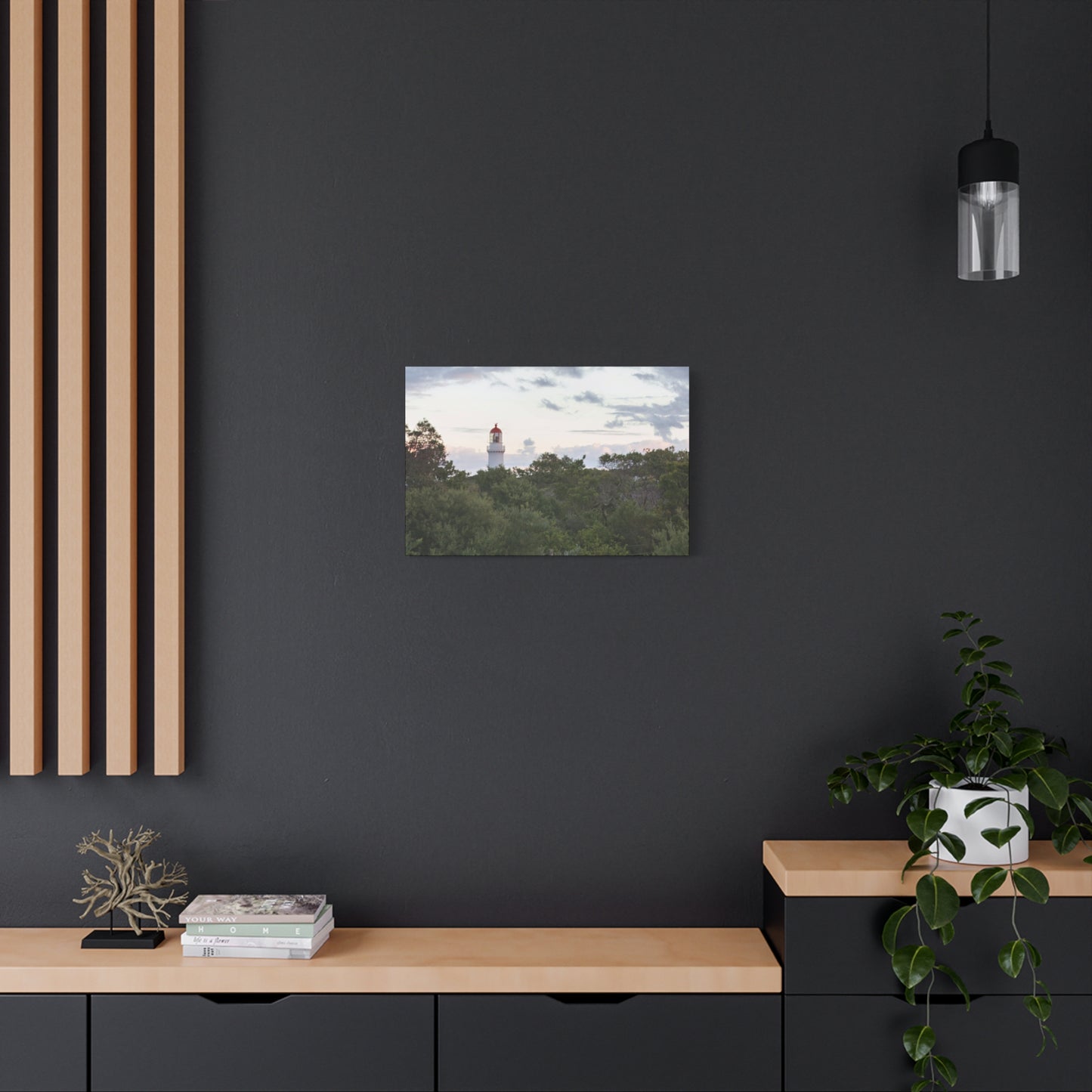 Cape Schank Lighthouse on a Winter Morning 6279 - Thick Matte Canvas Print