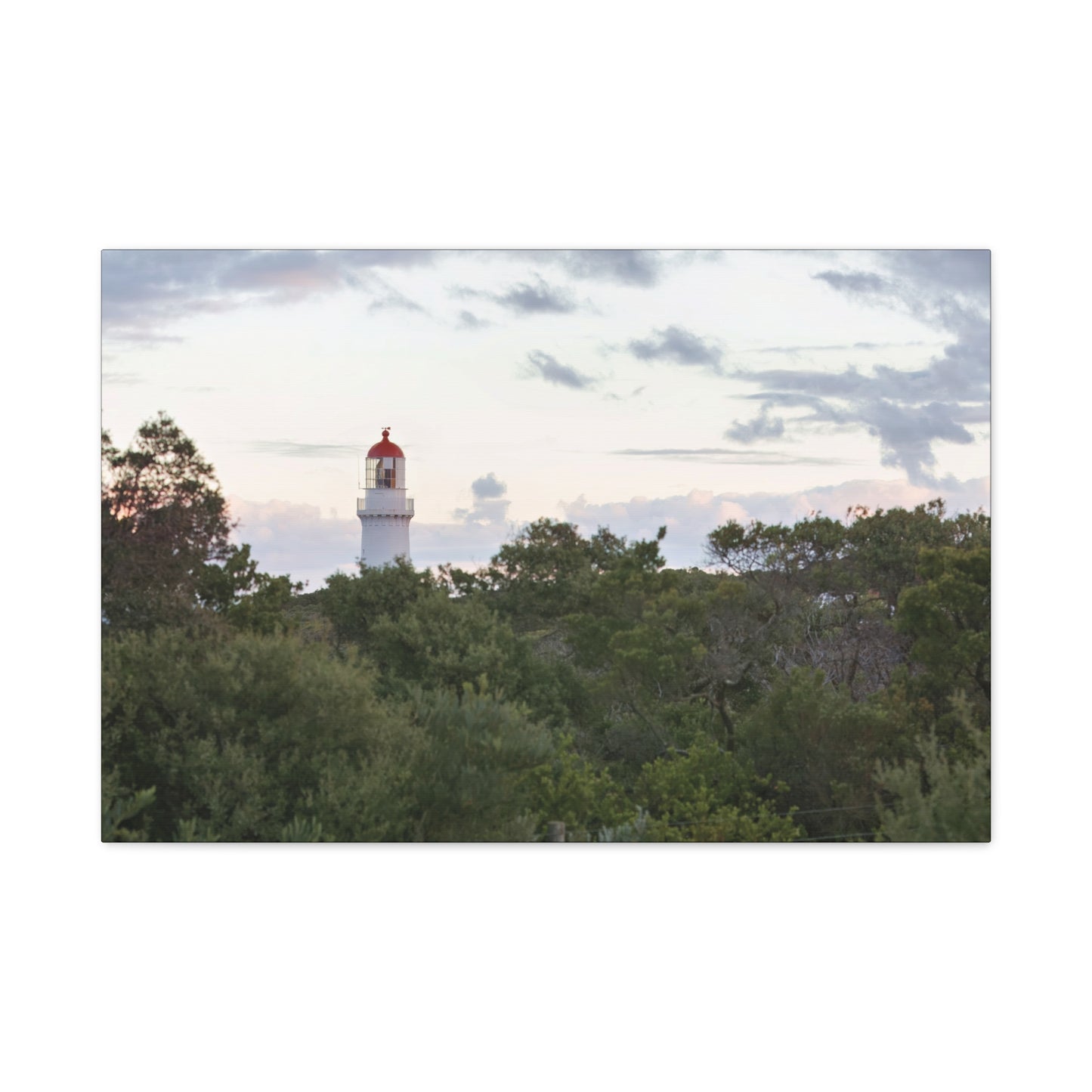 Cape Schank Lighthouse on a Winter Morning 6279 - Thick Matte Canvas Print