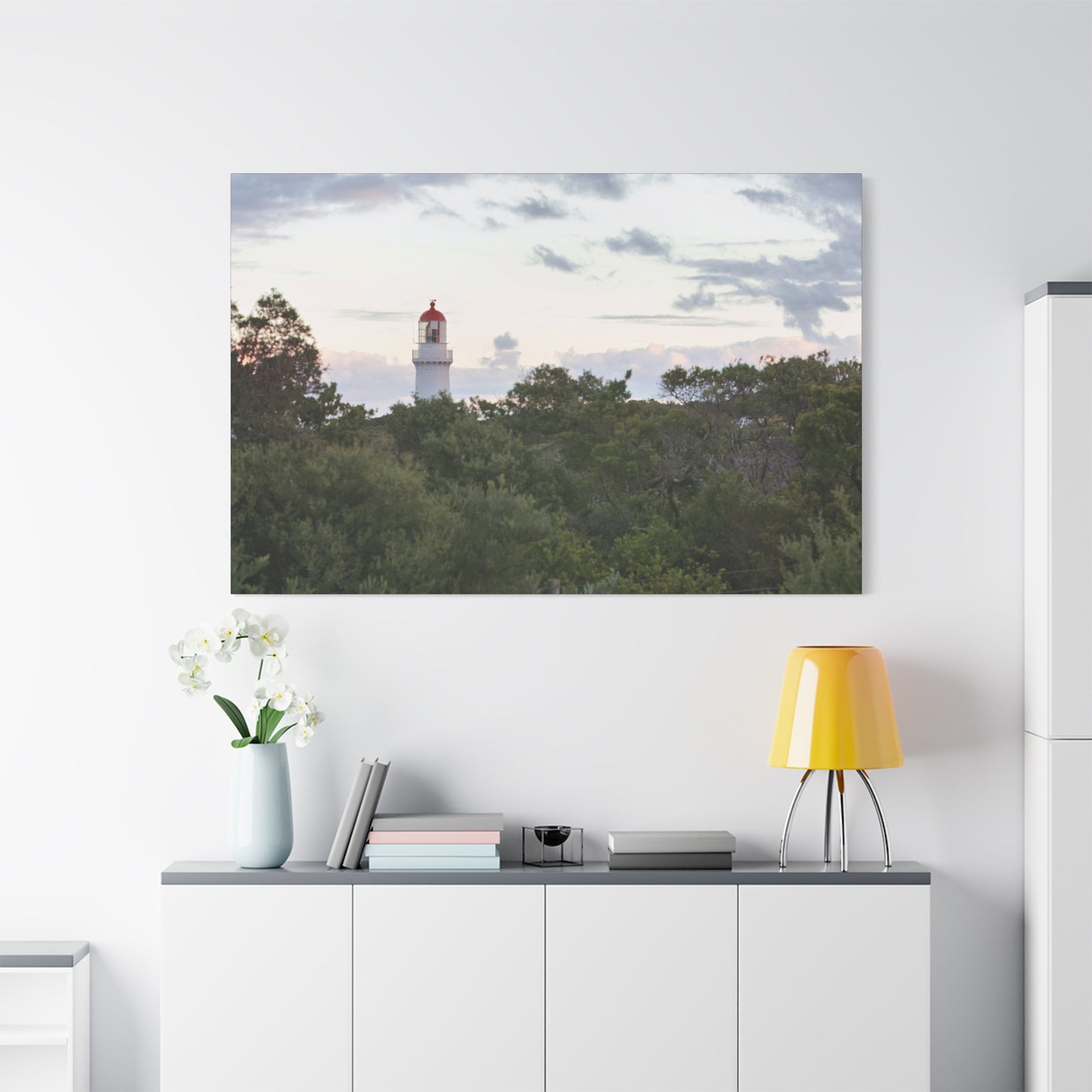 Cape Schank Lighthouse on a Winter Morning 6279 - Thick Matte Canvas Print