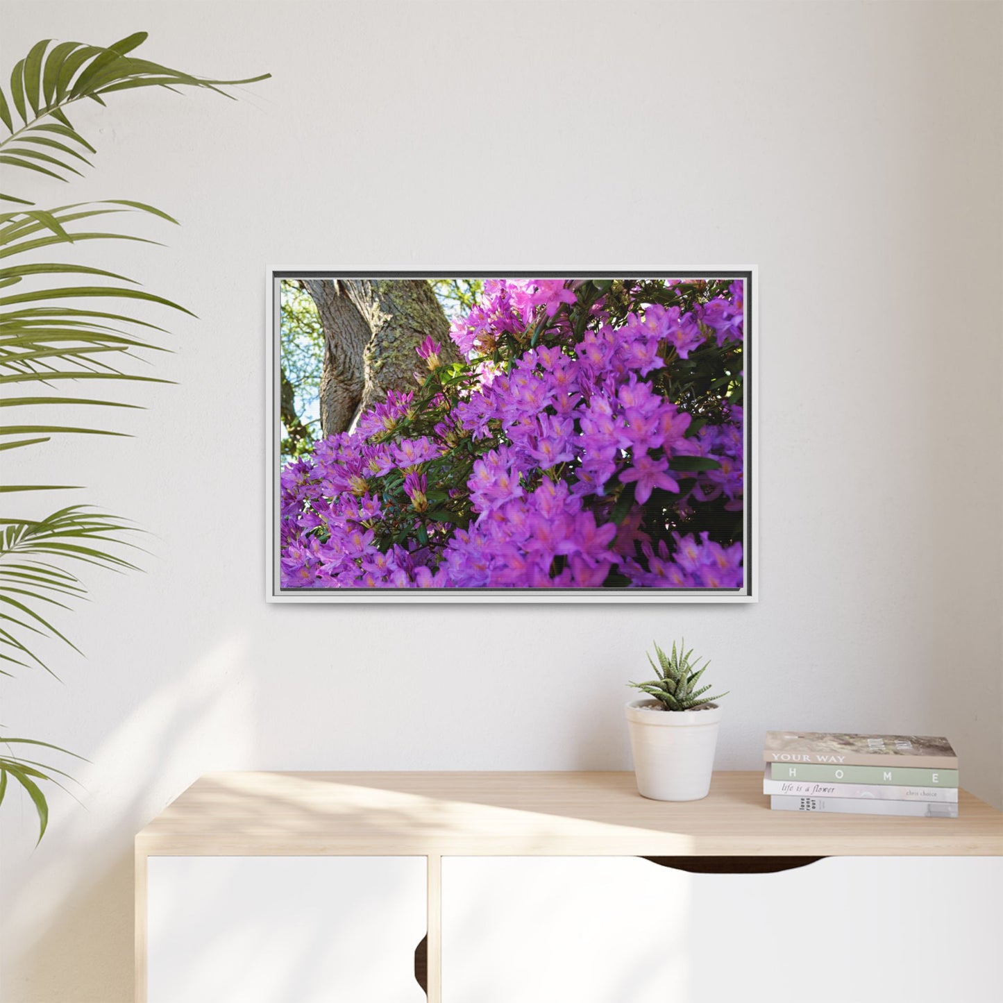 Azaleas in Bloom 3011 - Thick Matte Canvas Print, Framed