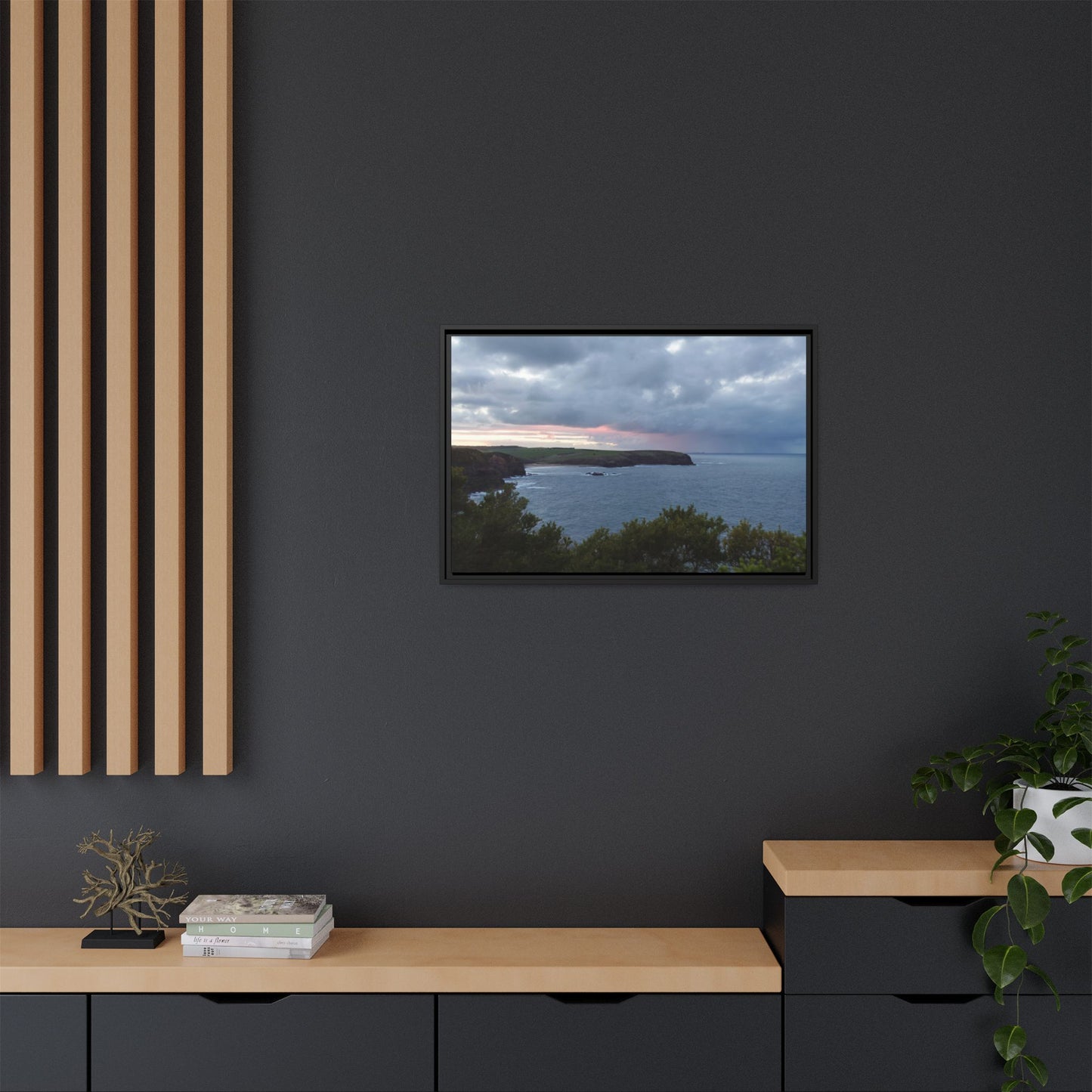 Bushrangers Bay Sunrise 6233: Winter Serenity and Coastal Beauty - Thick Matte Canvas Print, Framed