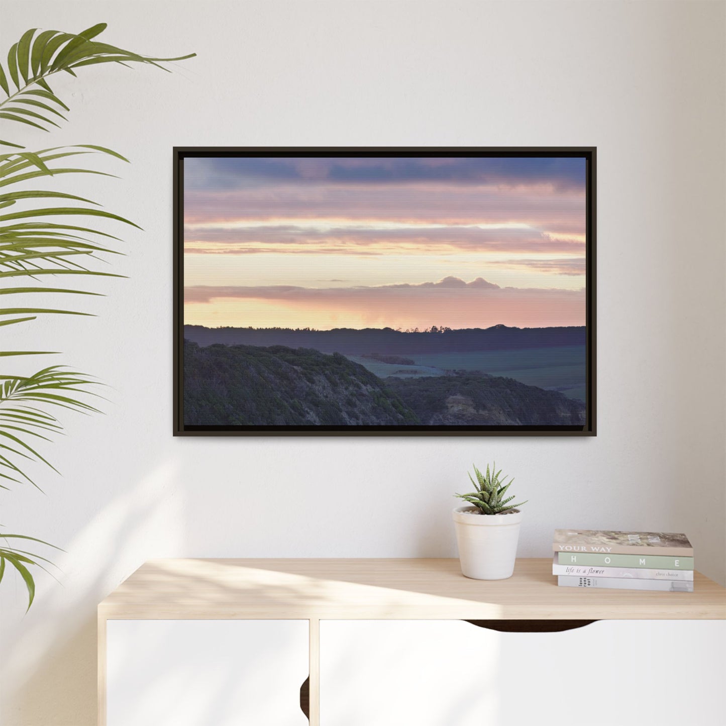 Winter Sunrise on the Mornington Peninsula 6239 - Thick Matte Canvas Print, Framed