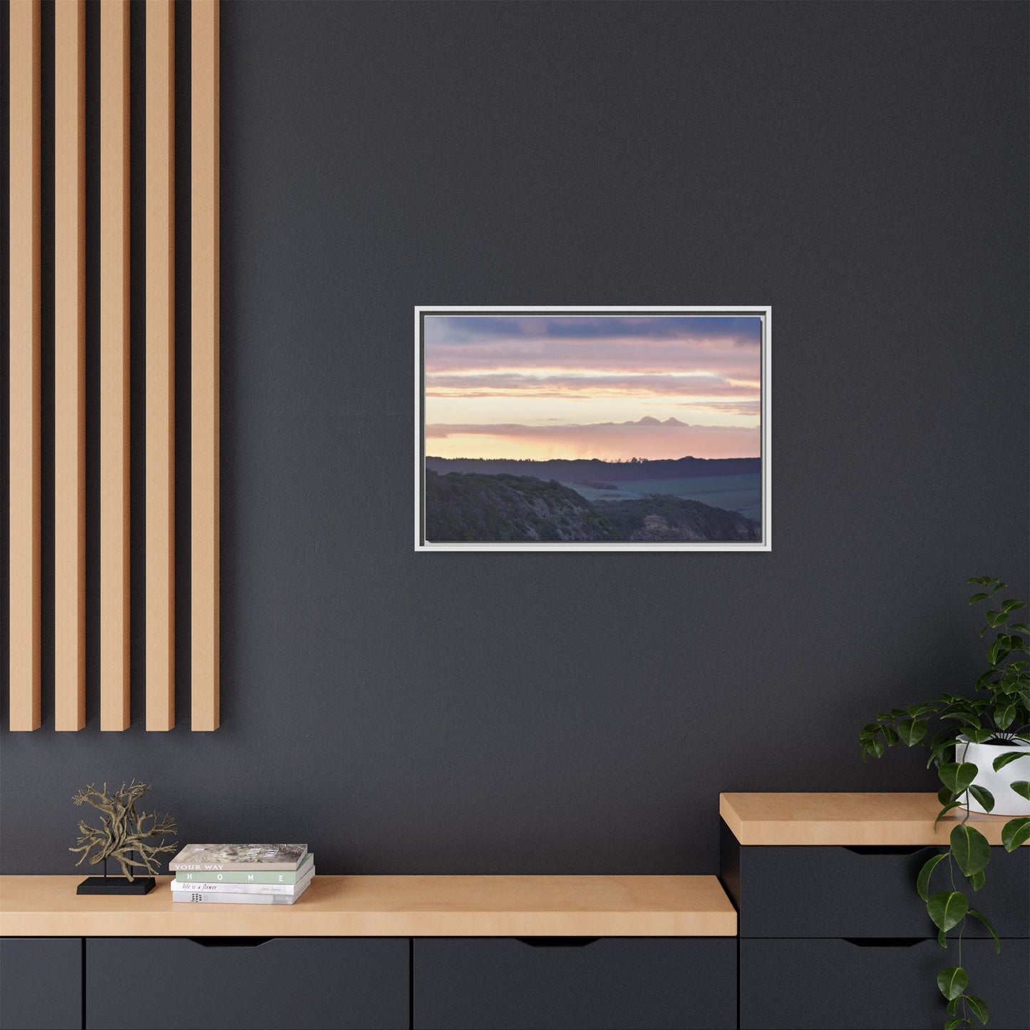 Winter Sunrise on the Mornington Peninsula 6239 - Thick Matte Canvas Print, Framed