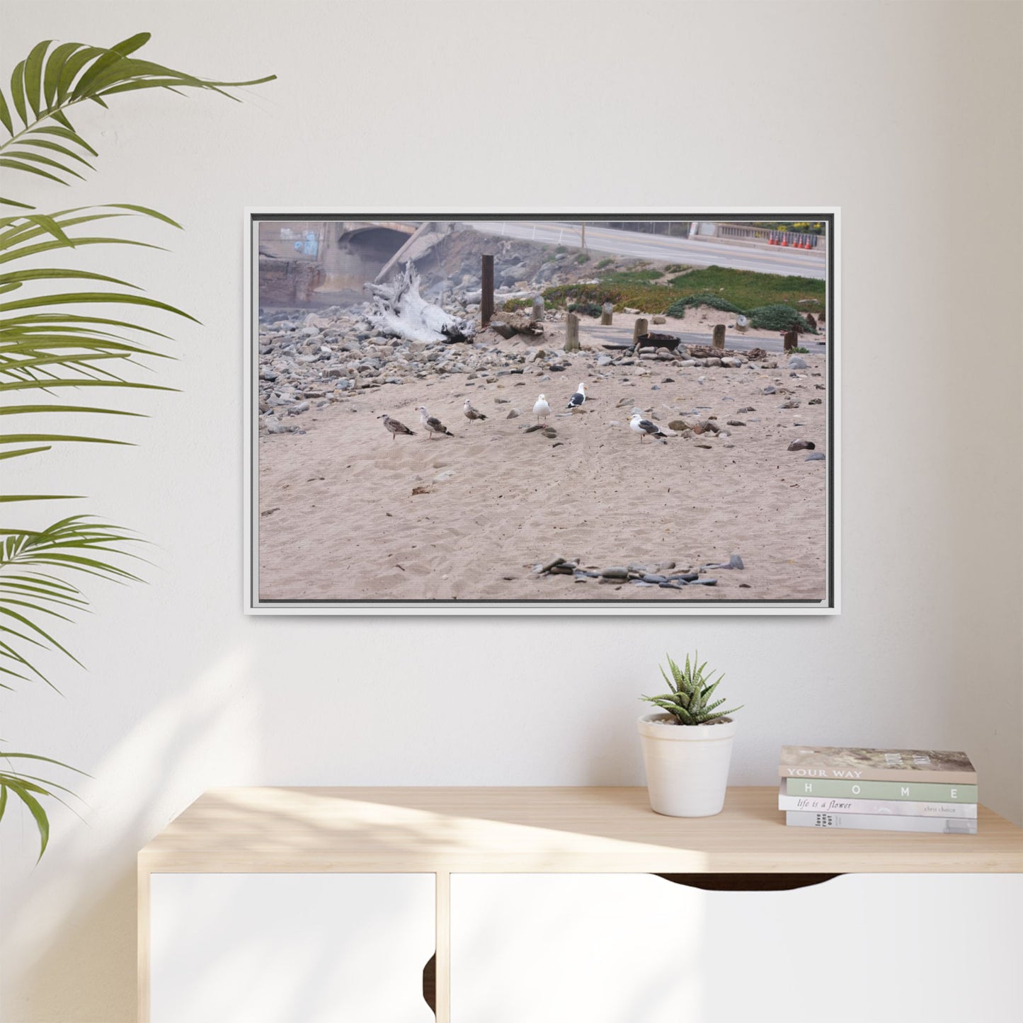 California Shoreline Escape 4275 - Thick Matte Canvas Print, Framed