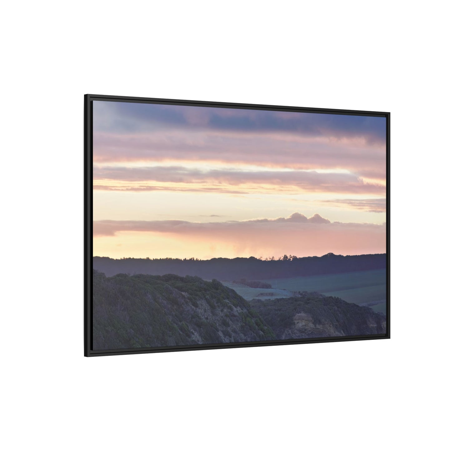 Winter Sunrise on the Mornington Peninsula 6239 - Thick Matte Canvas Print, Framed