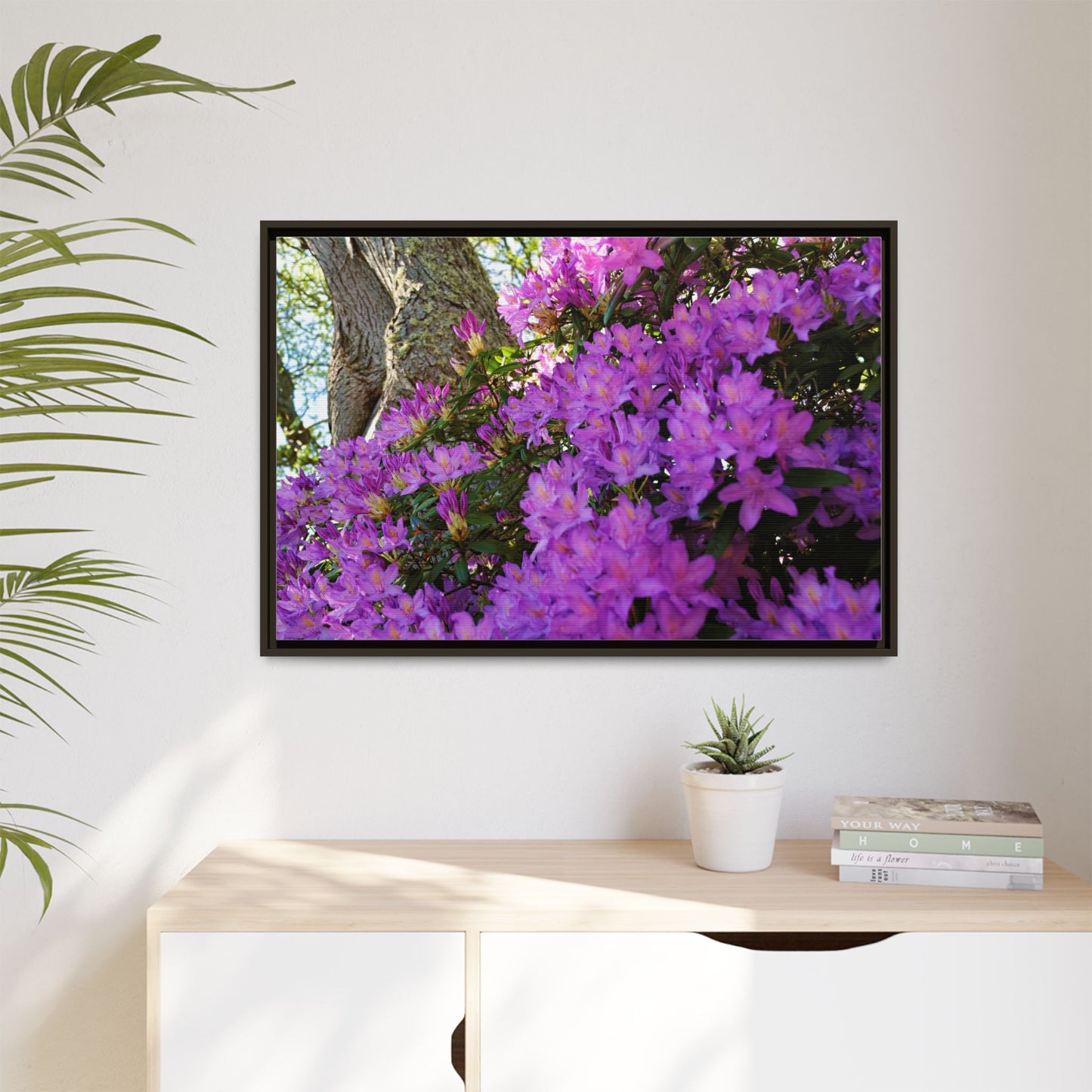 Azaleas in Bloom 3011 - Thick Matte Canvas Print, Framed