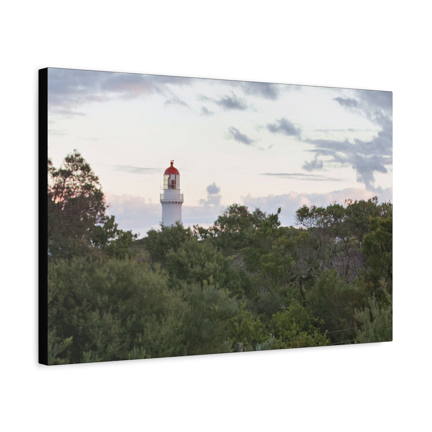 Cape Schank Lighthouse on a Winter Morning 6279 - Thick Matte Canvas Print