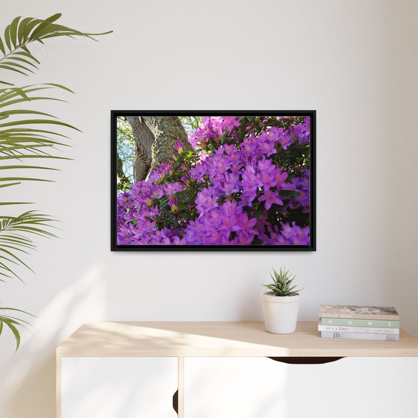 Azaleas in Bloom 3011 - Thick Matte Canvas Print, Framed
