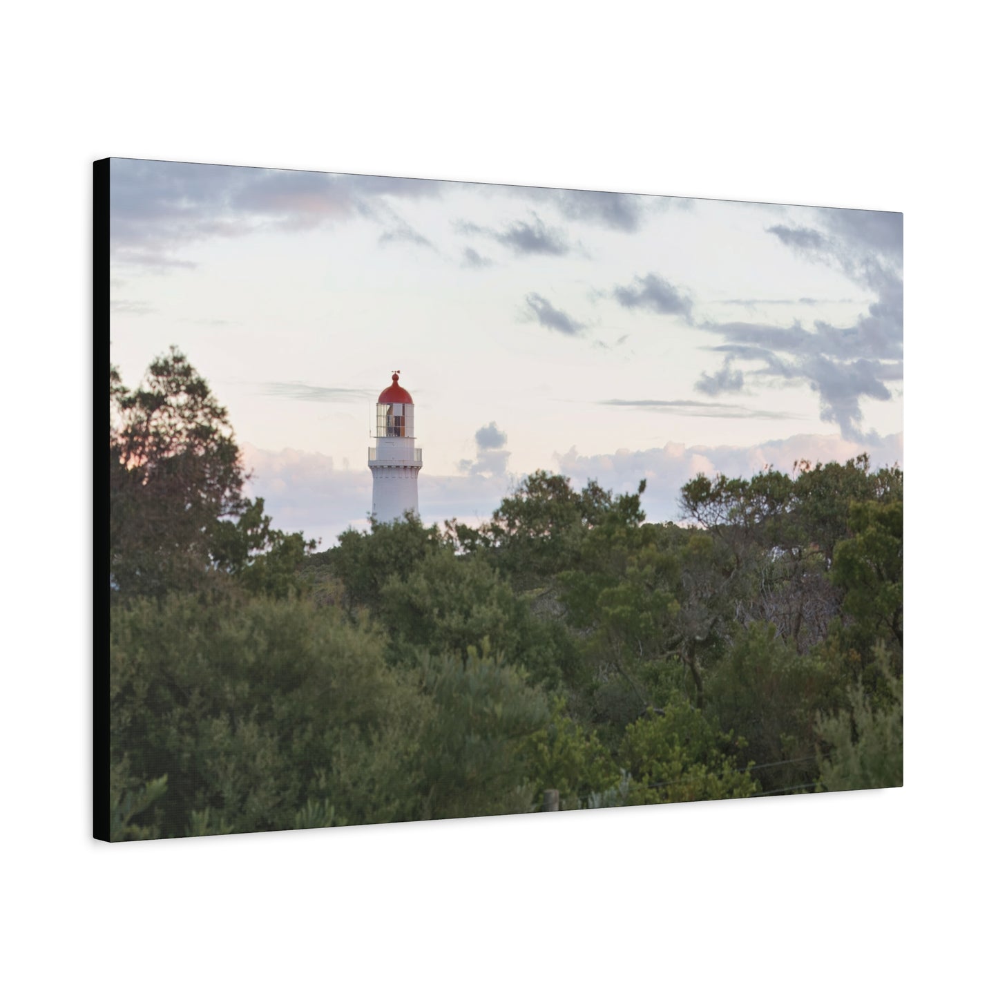 Cape Schank Lighthouse on a Winter Morning 6279 - Thick Matte Canvas Print