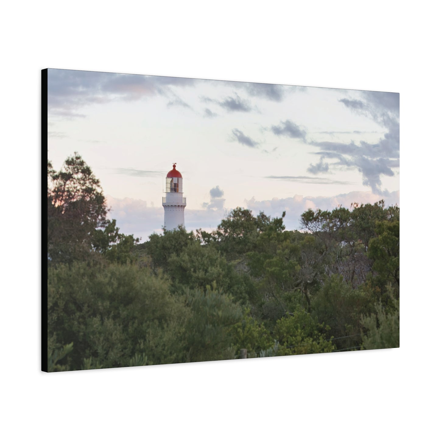 Cape Schank Lighthouse on a Winter Morning 6279 - Thick Matte Canvas Print