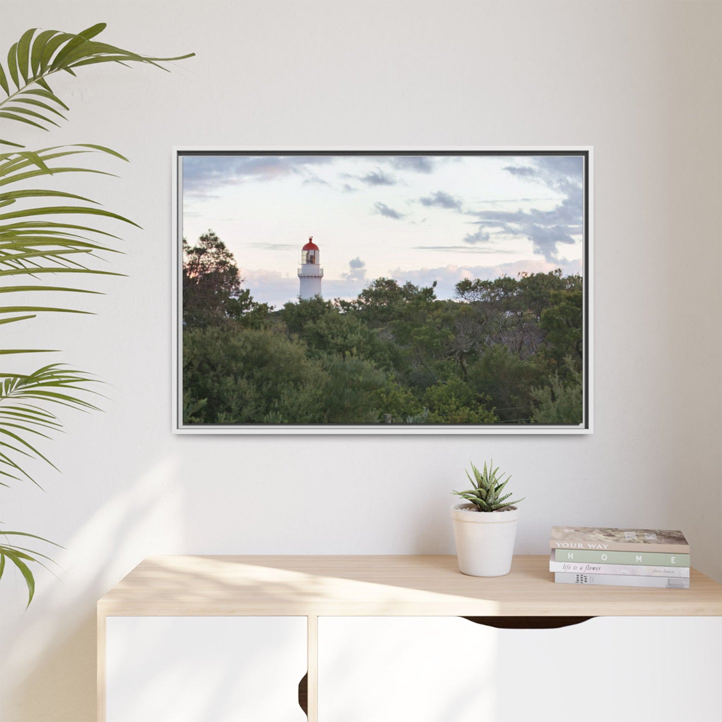 Cape Schank Lighthouse on a Winter Morning 6279 - Thick Matte Canvas Print, Framed