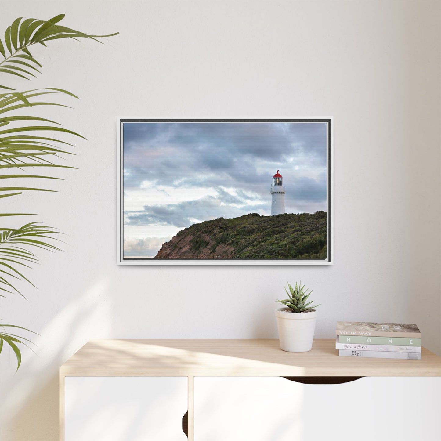 Cape Schank Lighthouse on a Winter Morning 6287 - Thick Matte Canvas Print, Framed