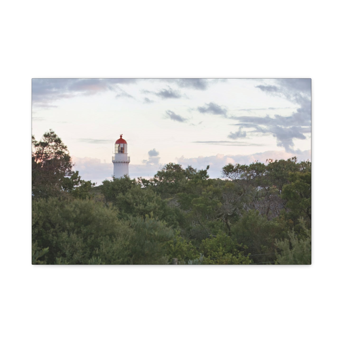 Cape Schank Lighthouse on a Winter Morning 6279 - Thick Matte Canvas Print