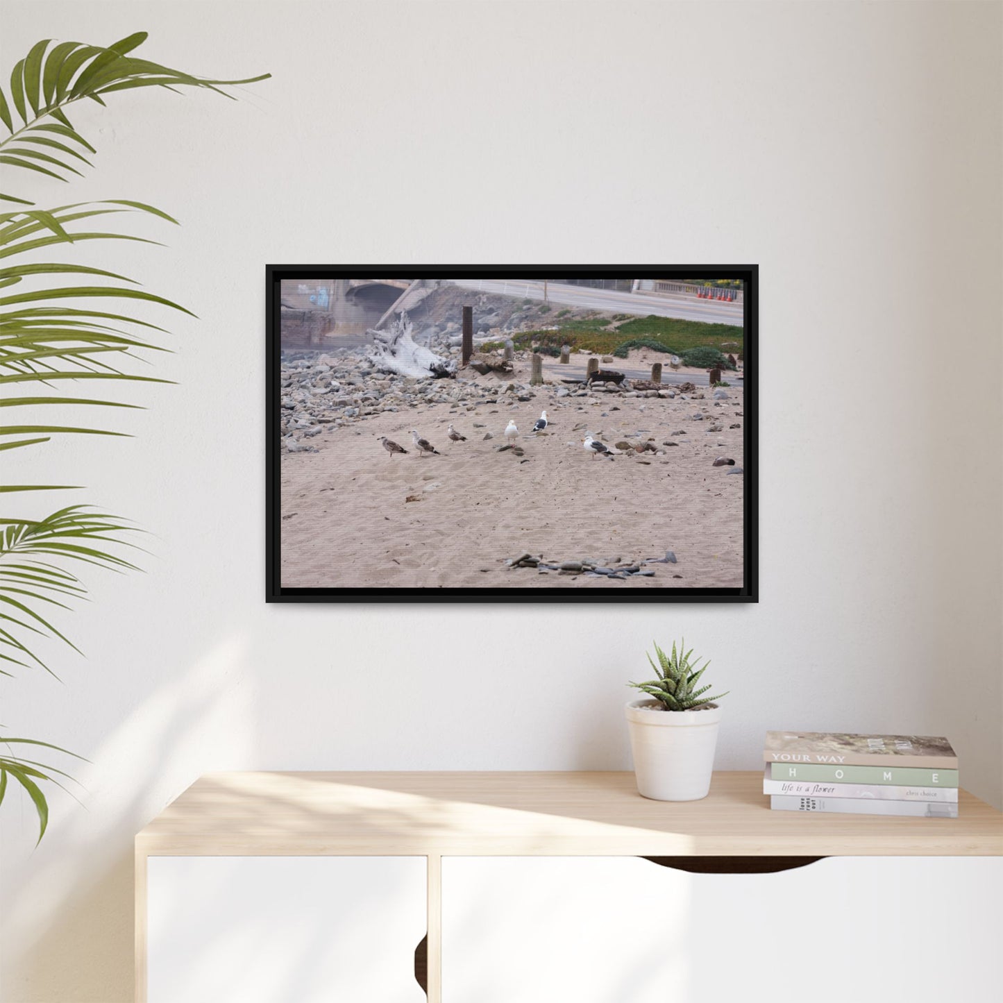 California Shoreline Escape 4275 - Thick Matte Canvas Print, Framed