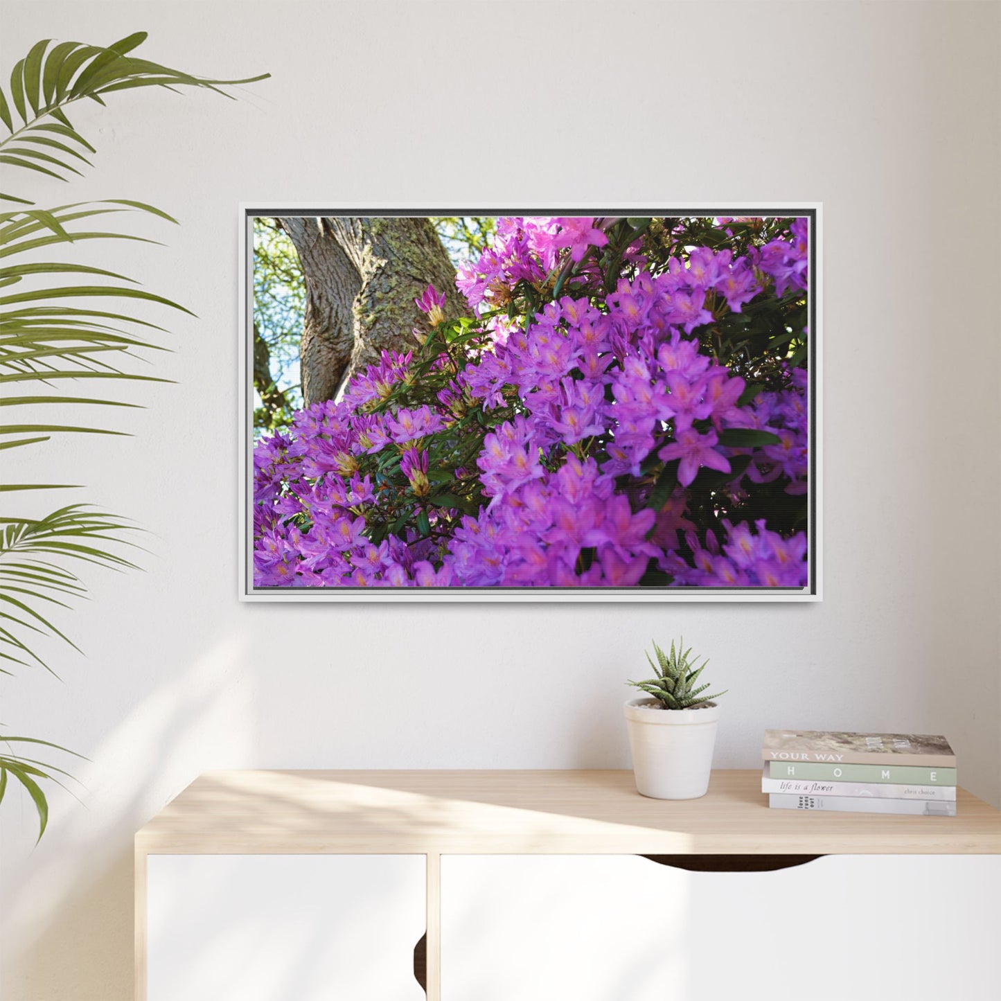 Azaleas in Bloom 3011 - Thick Matte Canvas Print, Framed