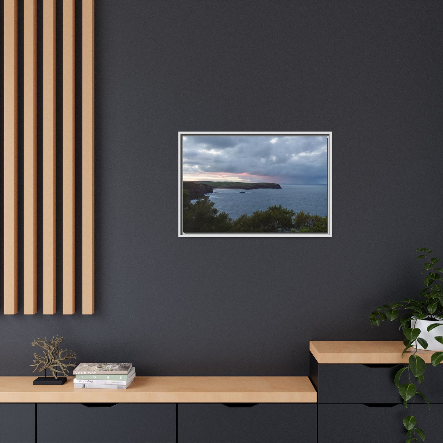 Bushrangers Bay Sunrise 6233: Winter Serenity and Coastal Beauty - Thick Matte Canvas Print, Framed