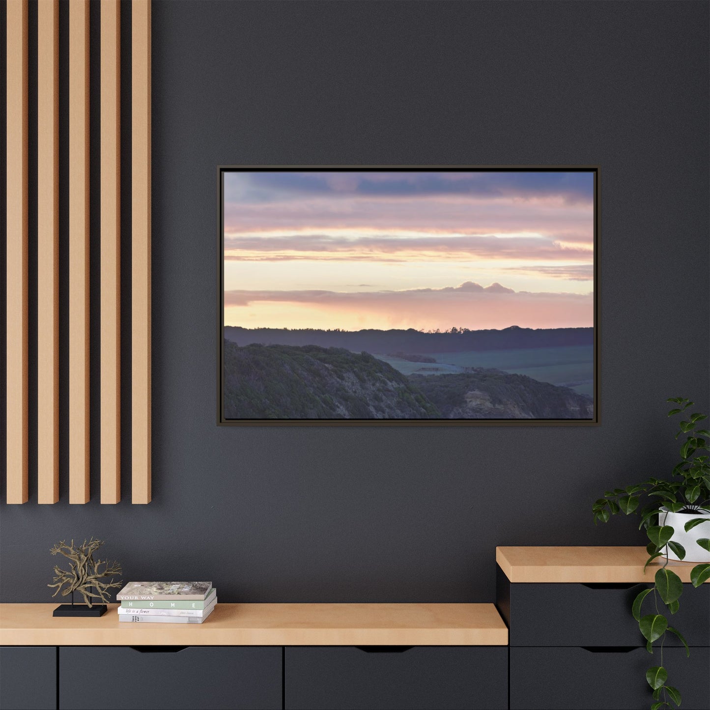 Winter Sunrise on the Mornington Peninsula 6239 - Thick Matte Canvas Print, Framed