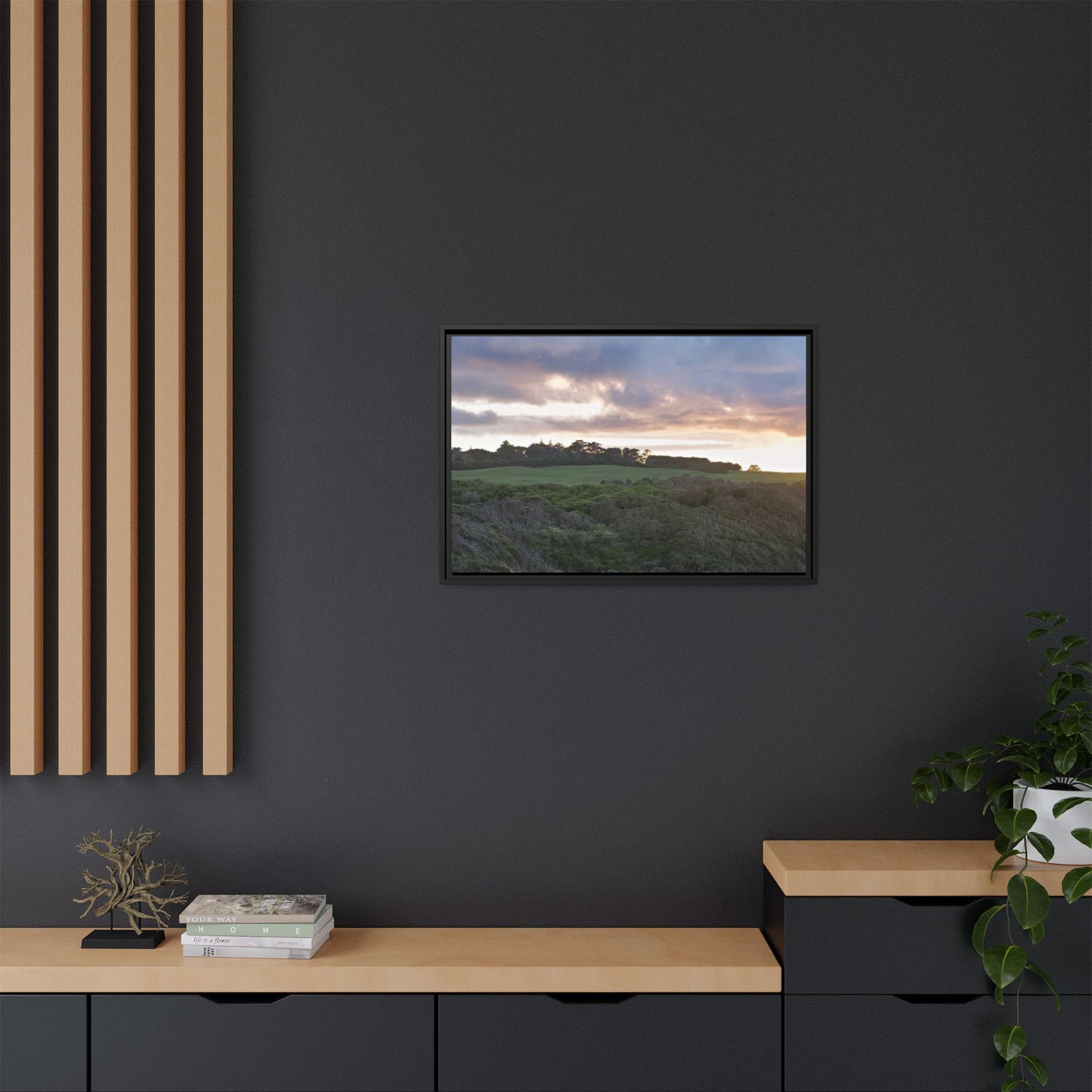 Winter Sunrise on the Mornington Peninsula 6268 - Thick Matte Canvas Print, Framed