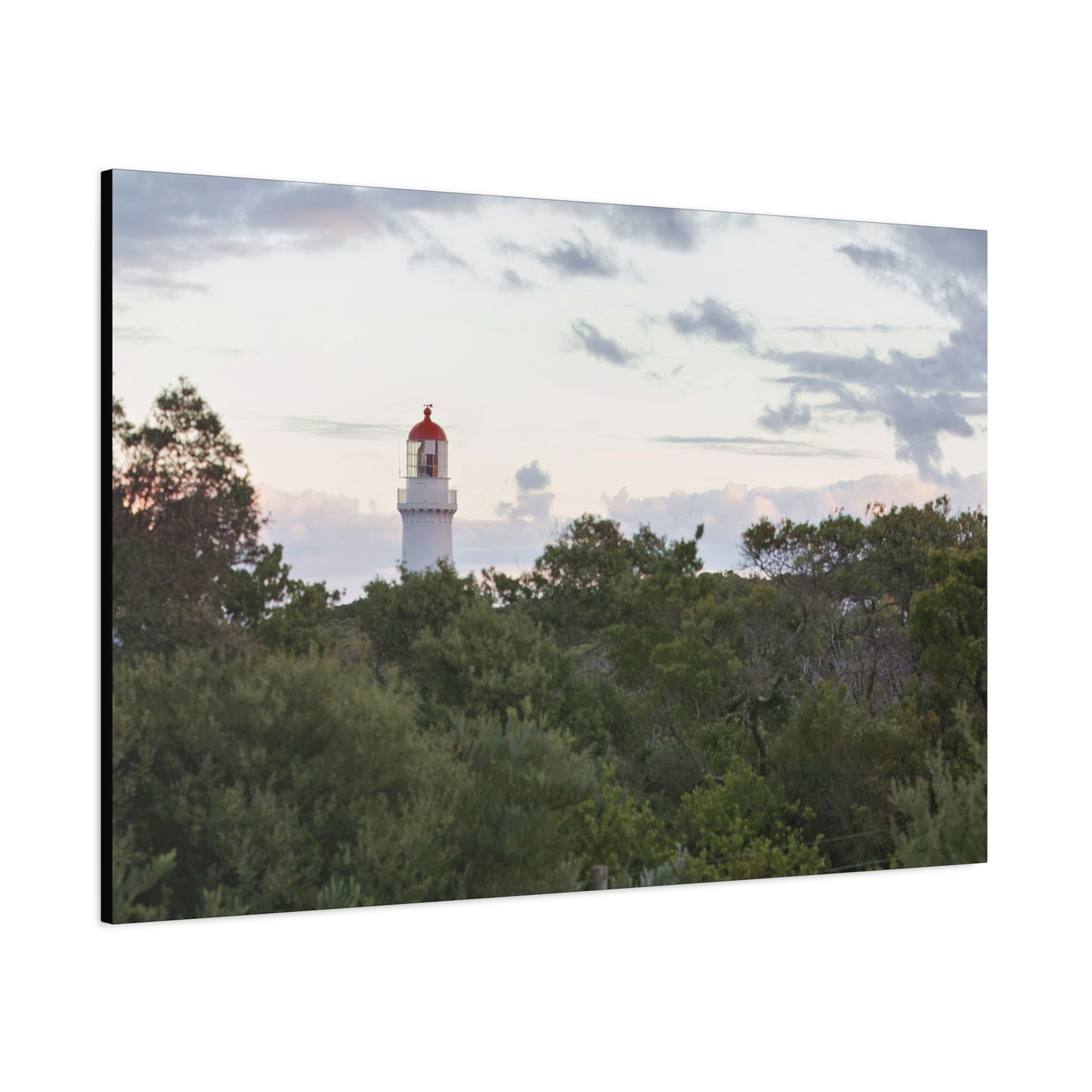 Cape Schank Lighthouse on a Winter Morning 6279 - Thick Matte Canvas Print