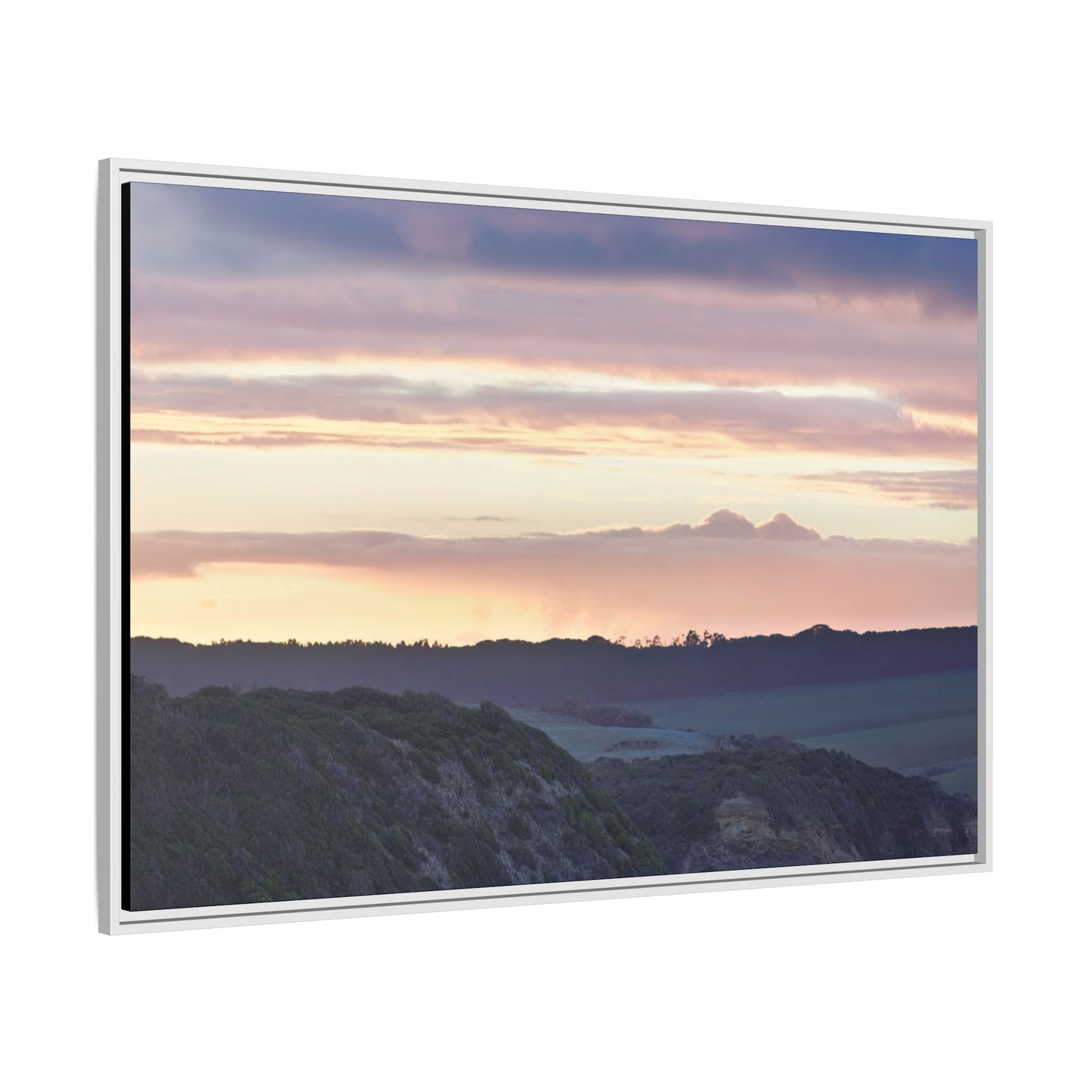 Winter Sunrise on the Mornington Peninsula 6239 - Thick Matte Canvas Print, Framed