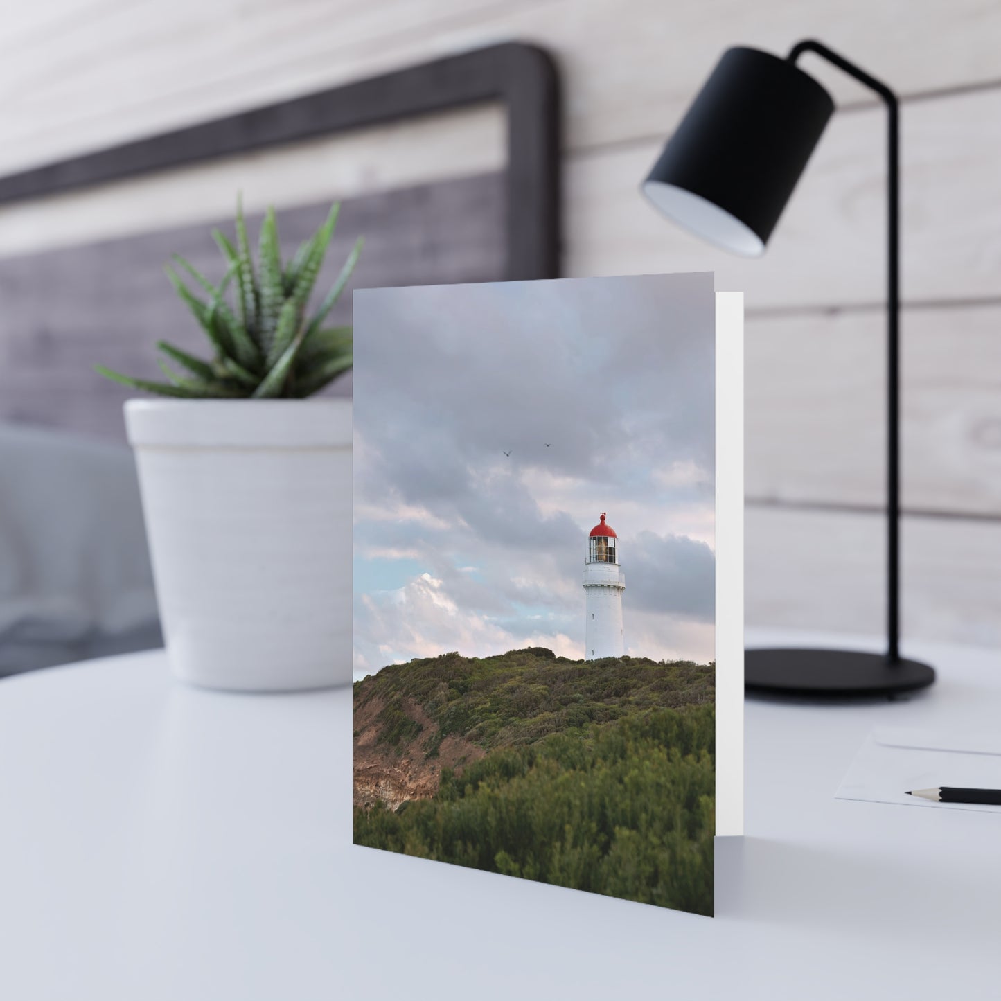 Cape Schank Lighthouse in Winter Light 6286 - Greeting Card