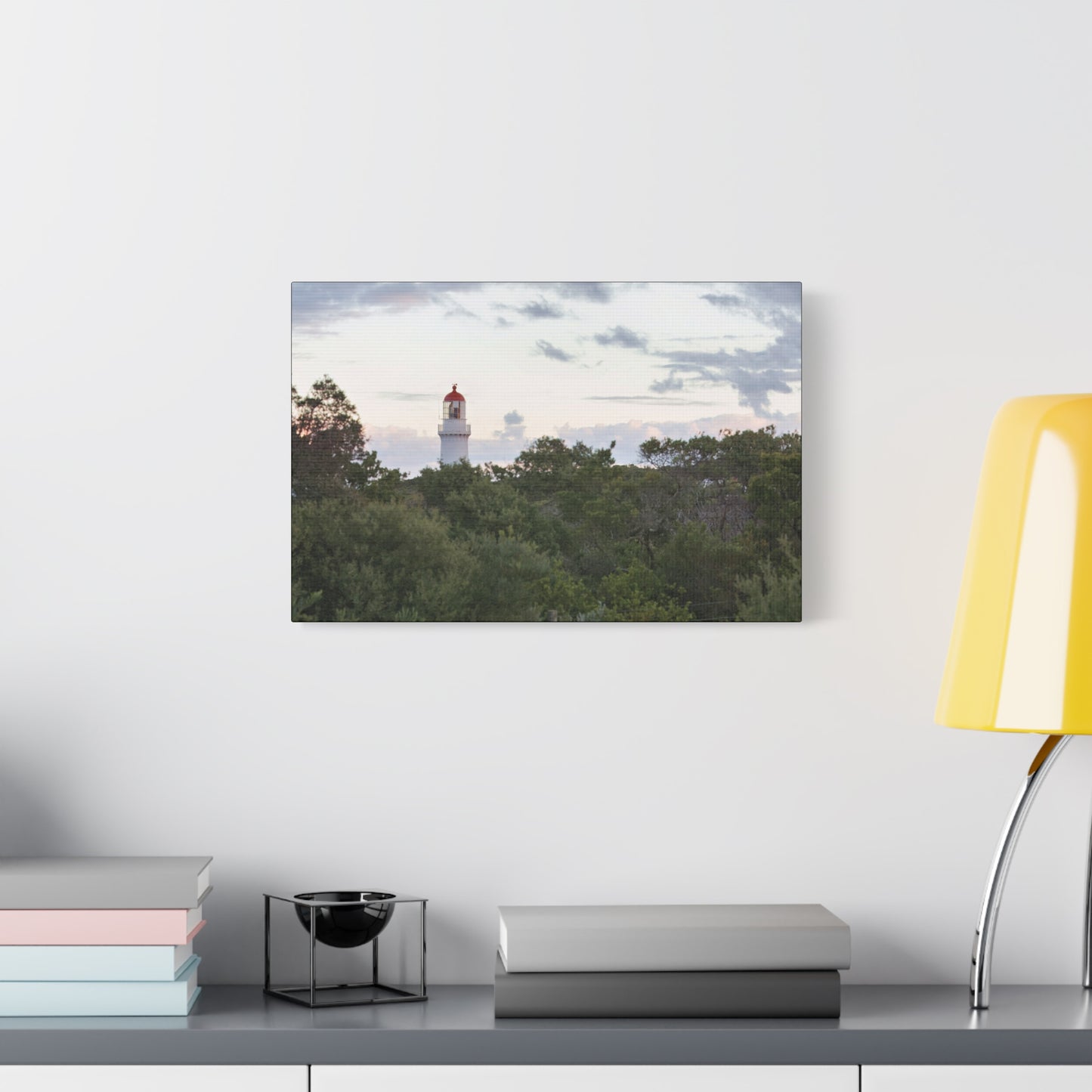 Cape Schank Lighthouse on a Winter Morning 6279 - Thick Matte Canvas Print