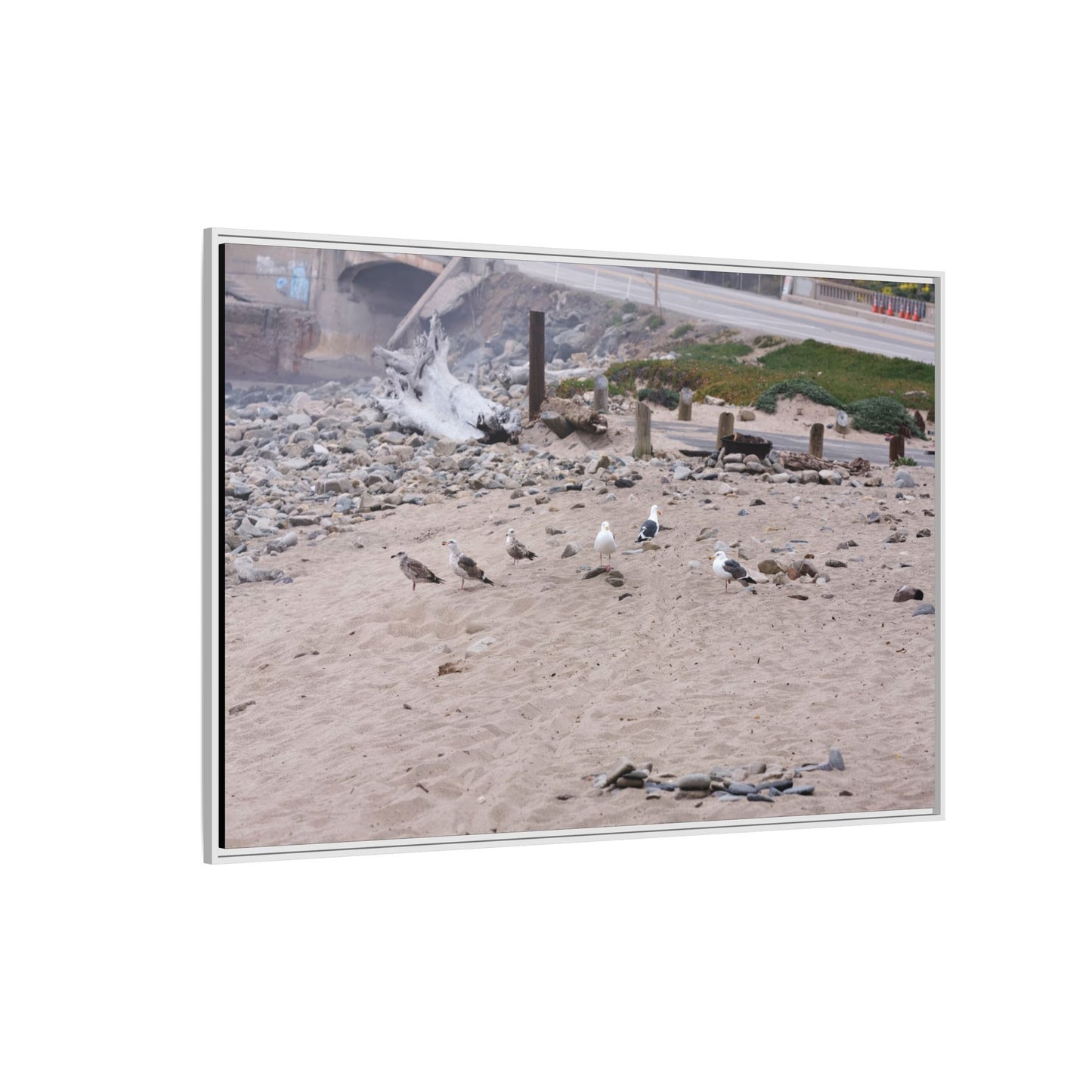 California Shoreline Escape 4275 - Thick Matte Canvas Print, Framed