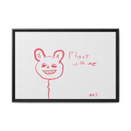Float with Me - Framed Canvas Print