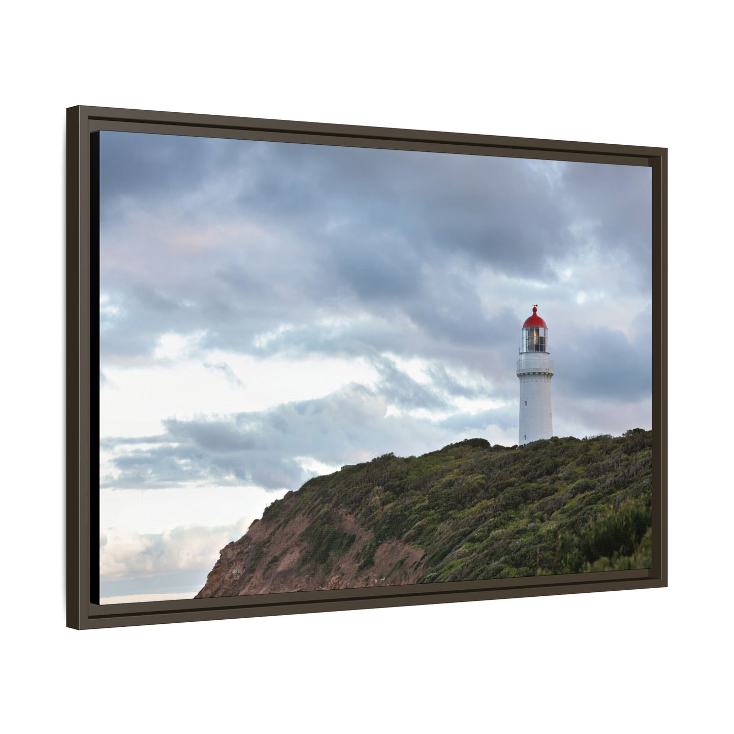 Cape Schank Lighthouse on a Winter Morning 6287 - Thick Matte Canvas Print, Framed