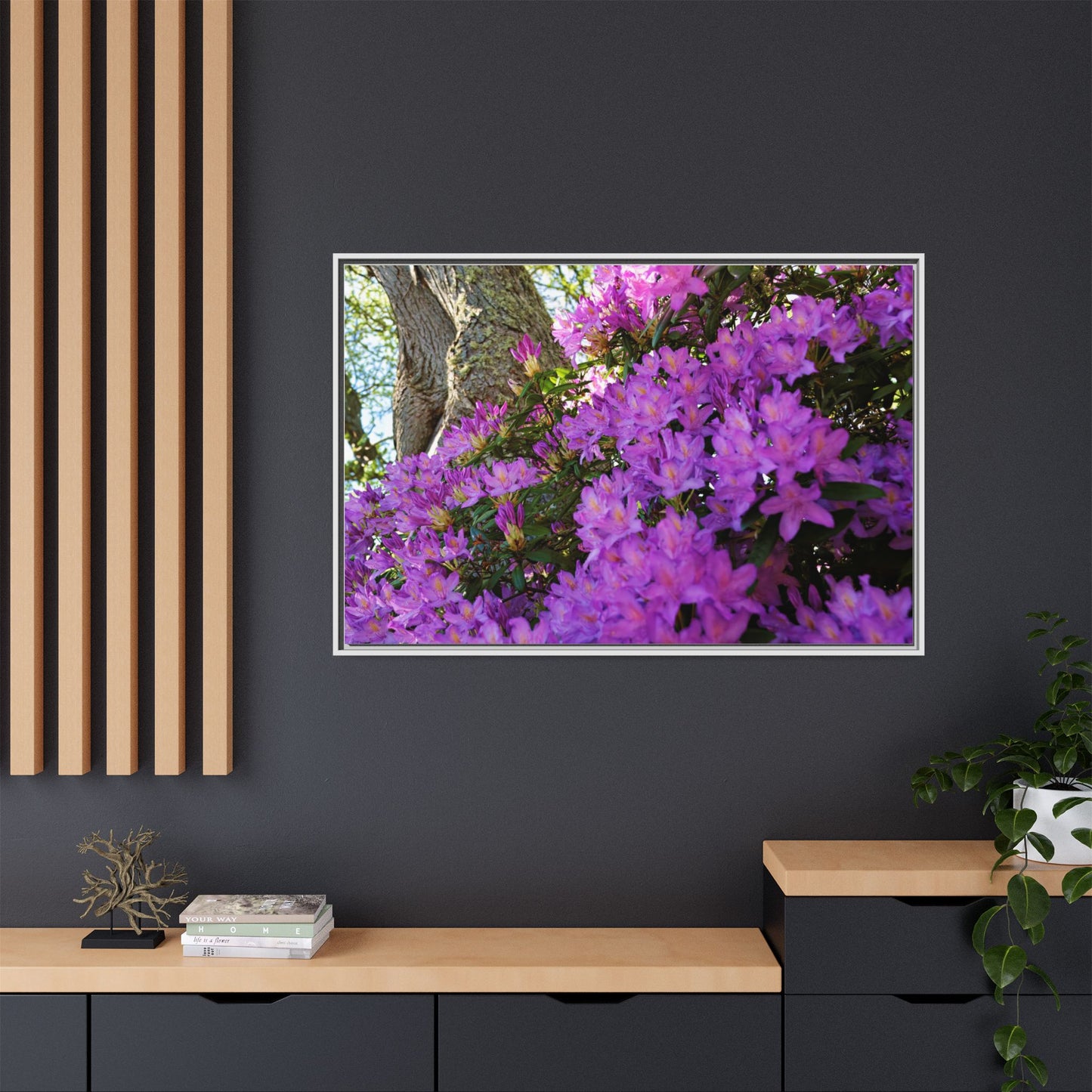 Azaleas in Bloom 3011 - Thick Matte Canvas Print, Framed