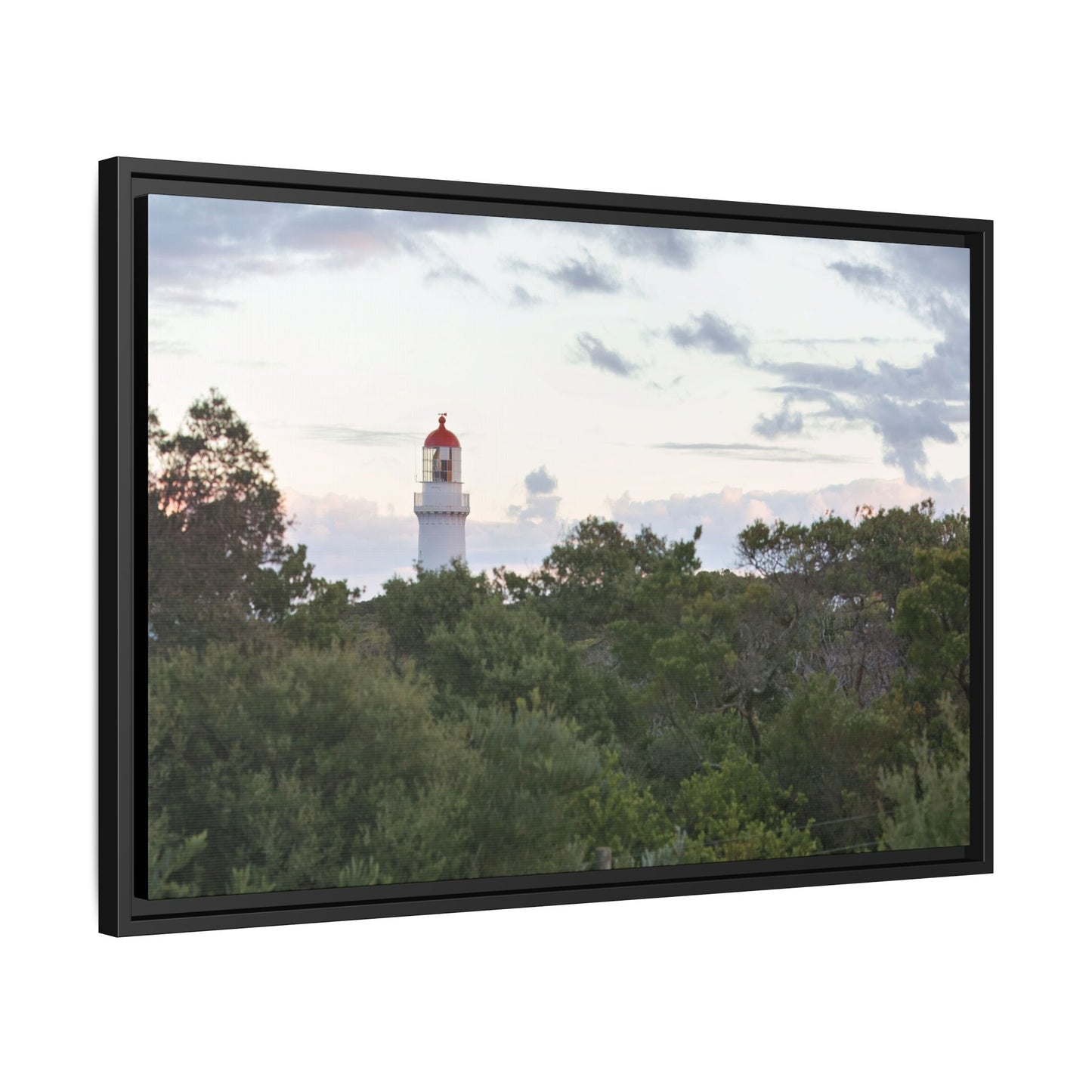 Cape Schank Lighthouse on a Winter Morning 6279 - Thick Matte Canvas Print, Framed