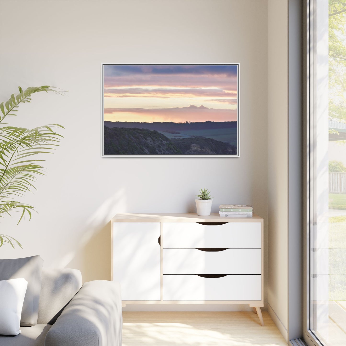 Winter Sunrise on the Mornington Peninsula 6239 - Thick Matte Canvas Print, Framed