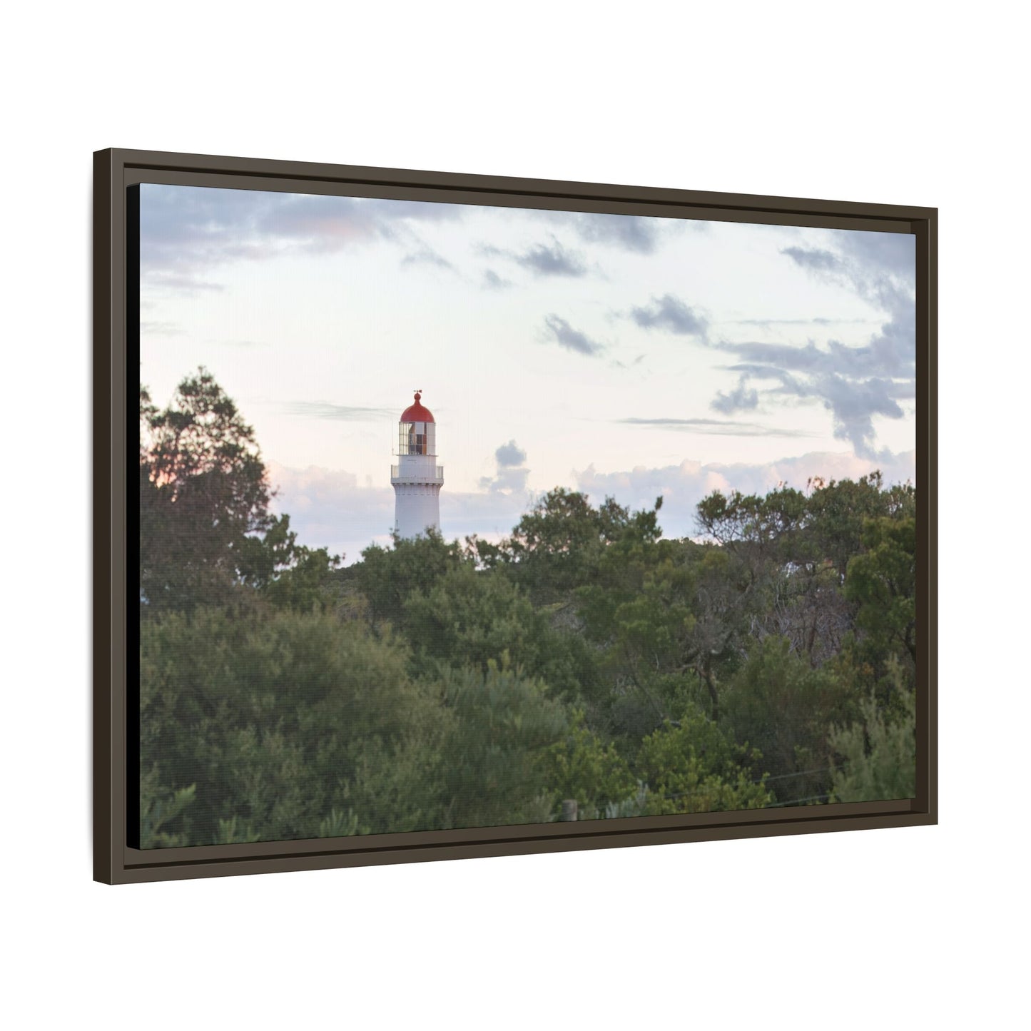 Cape Schank Lighthouse on a Winter Morning 6279 - Thick Matte Canvas Print, Framed