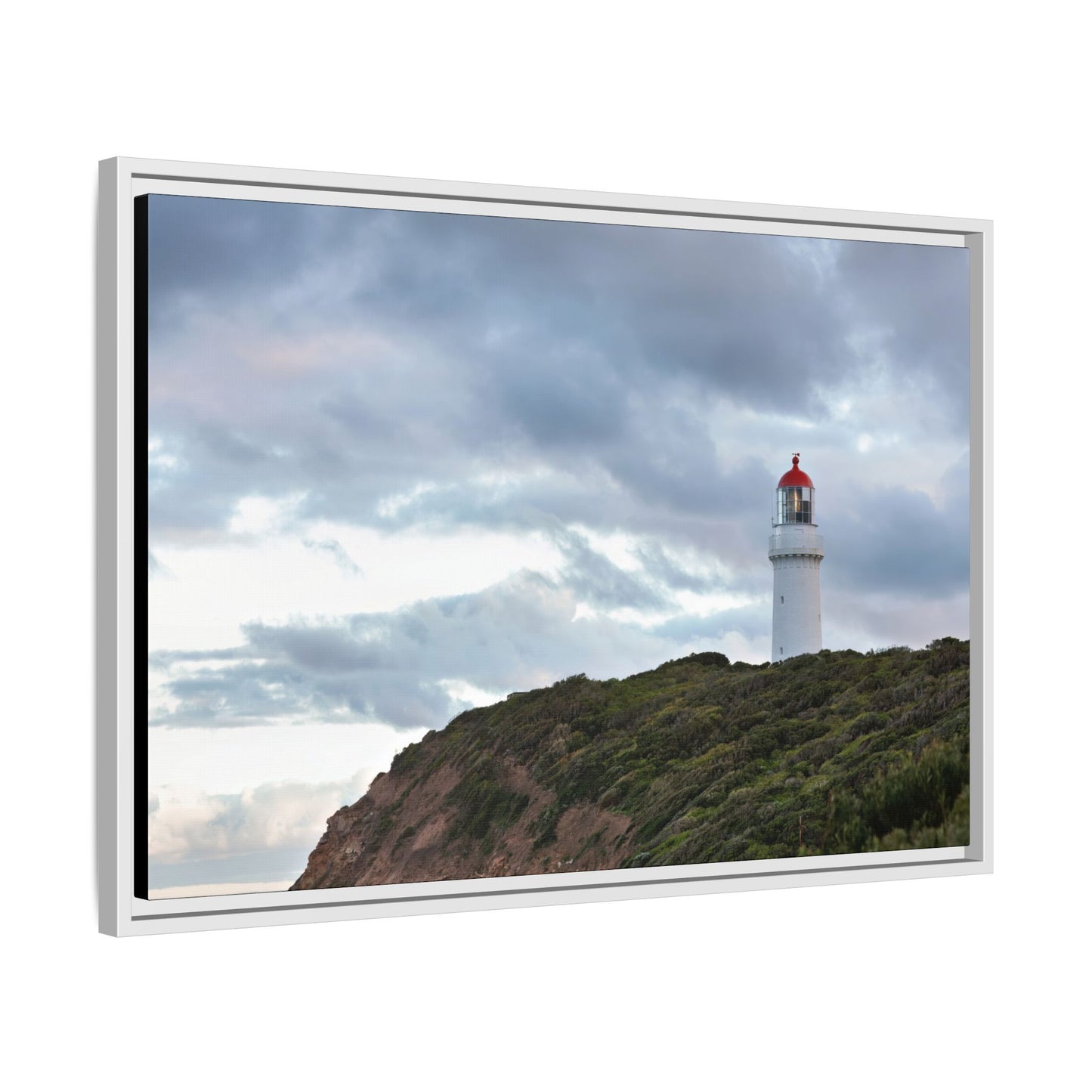 Cape Schank Lighthouse on a Winter Morning 6287 - Thick Matte Canvas Print, Framed